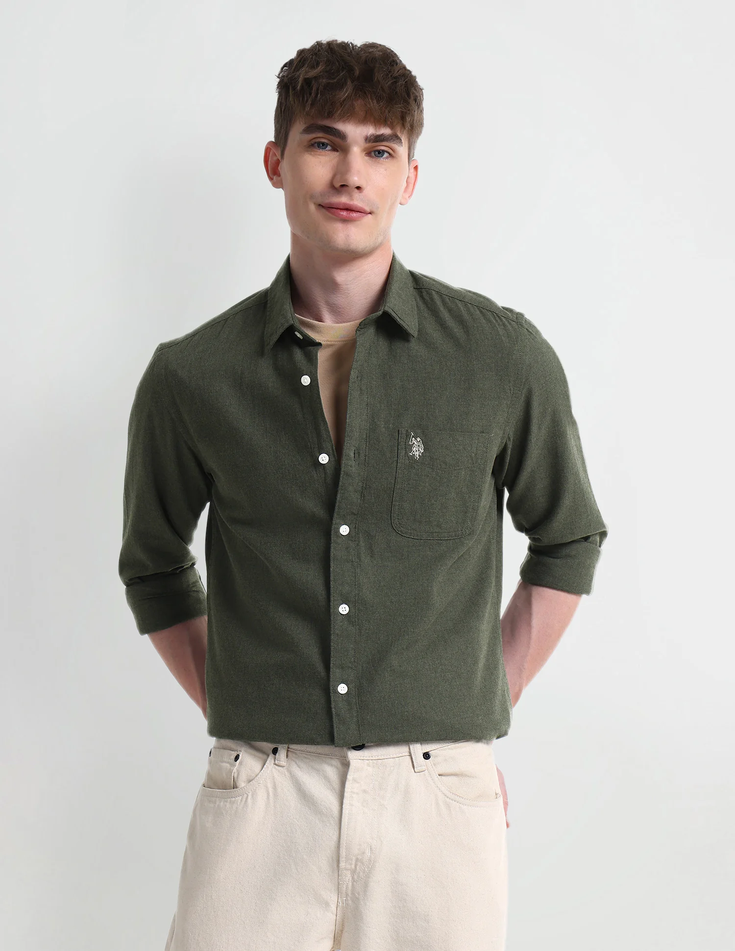 Solid Slim Fit Shirt