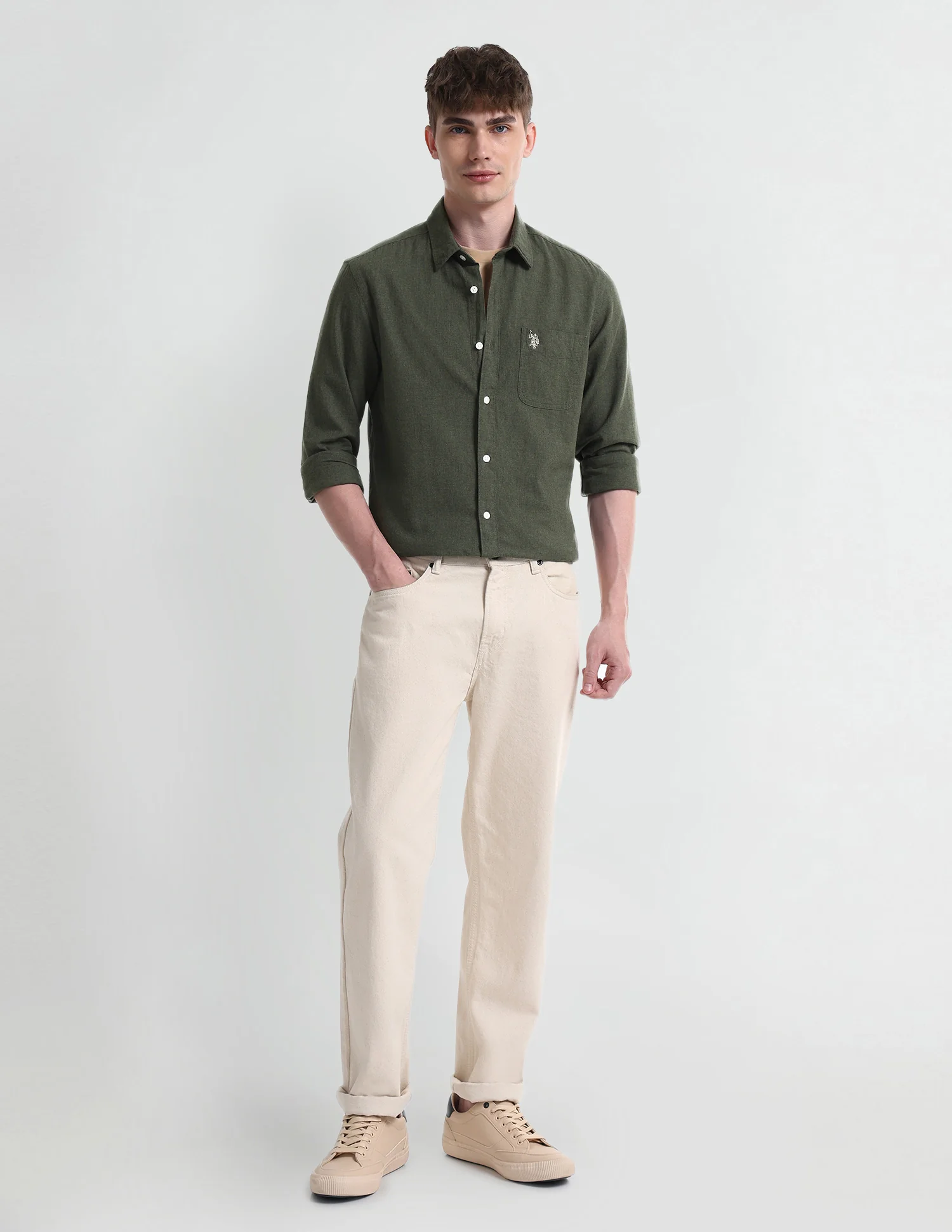 Solid Slim Fit Shirt - Image 3