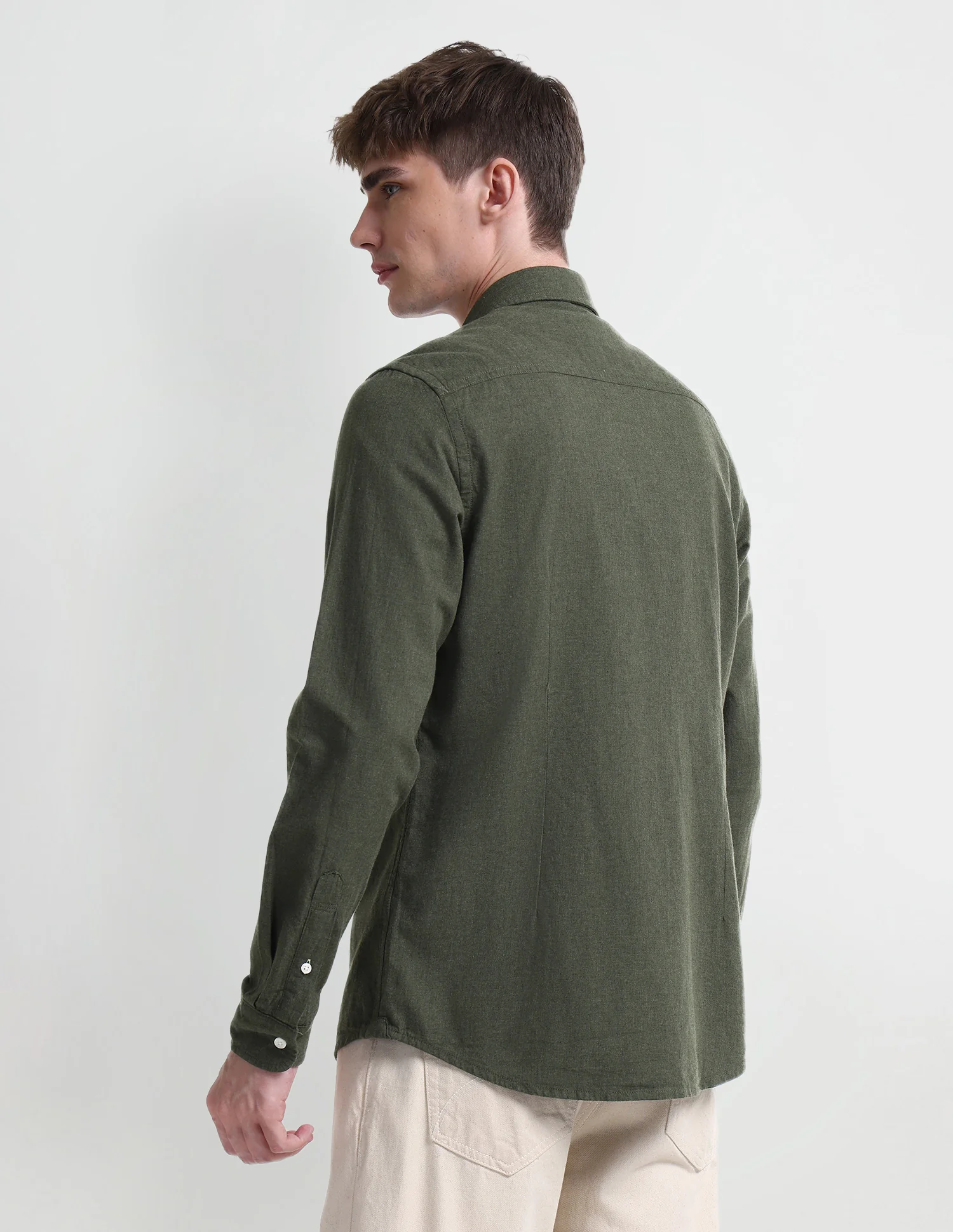 Solid Slim Fit Shirt - Image 5