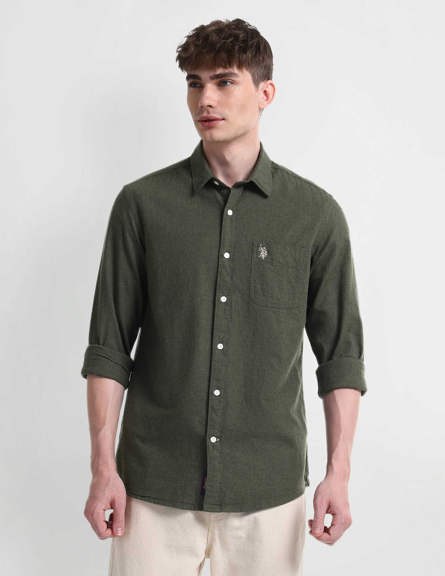 Solid Slim Fit Shirt - Image 6