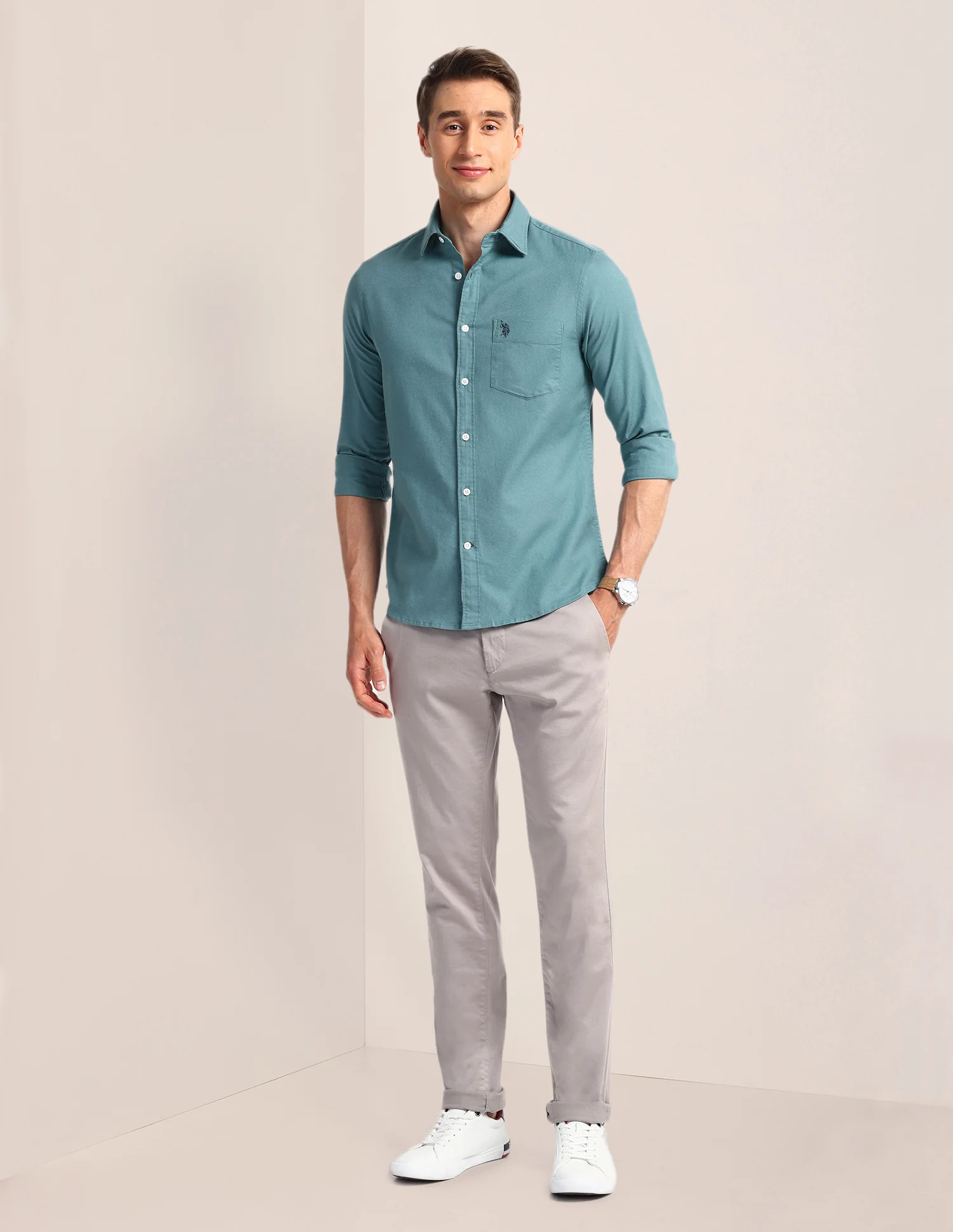 Solid Slim Fit Shirt - Image 3