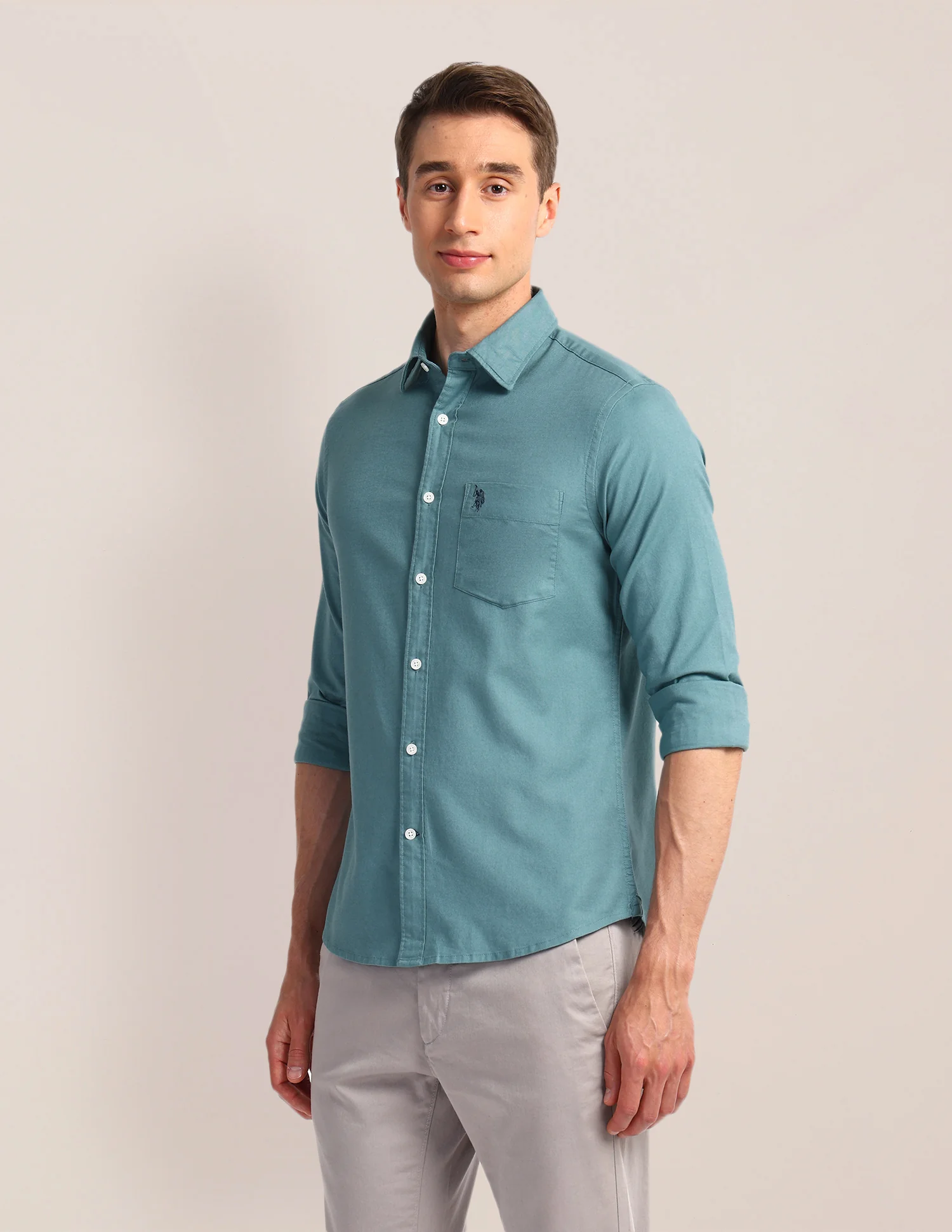 Solid Slim Fit Shirt - Image 4