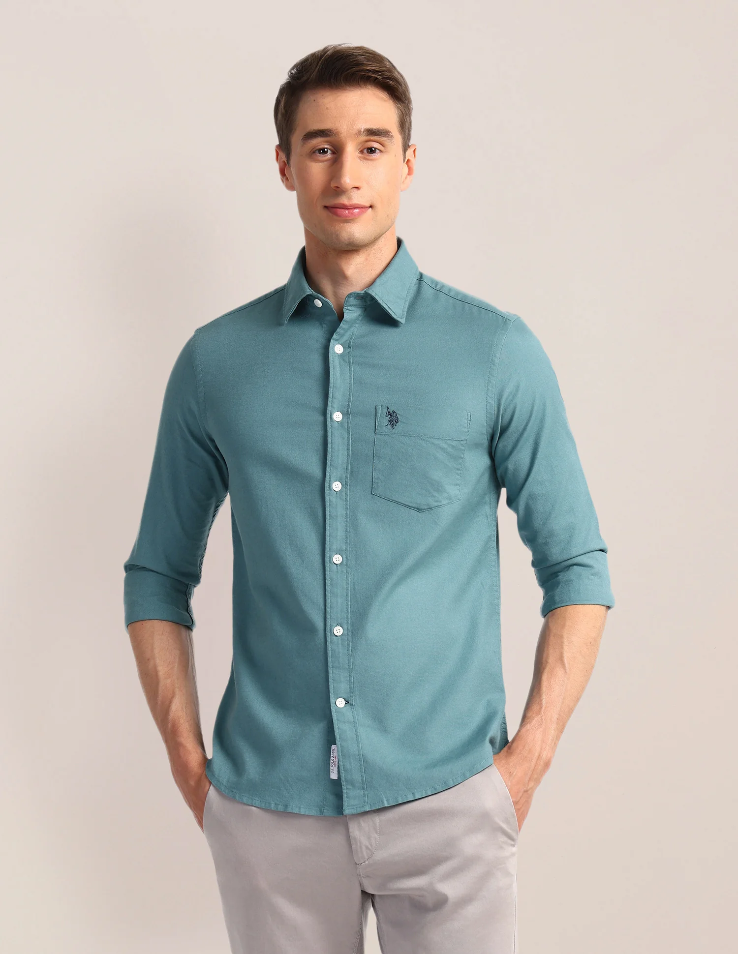 Solid Slim Fit Shirt - Image 6