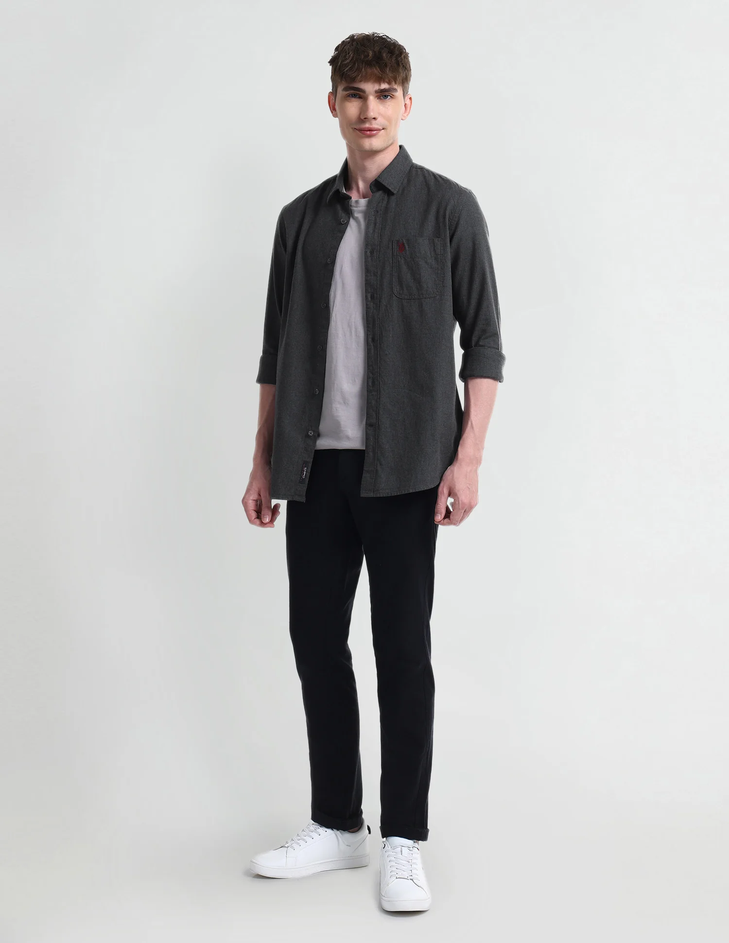 Solid Slim Fit Shirt - Image 3