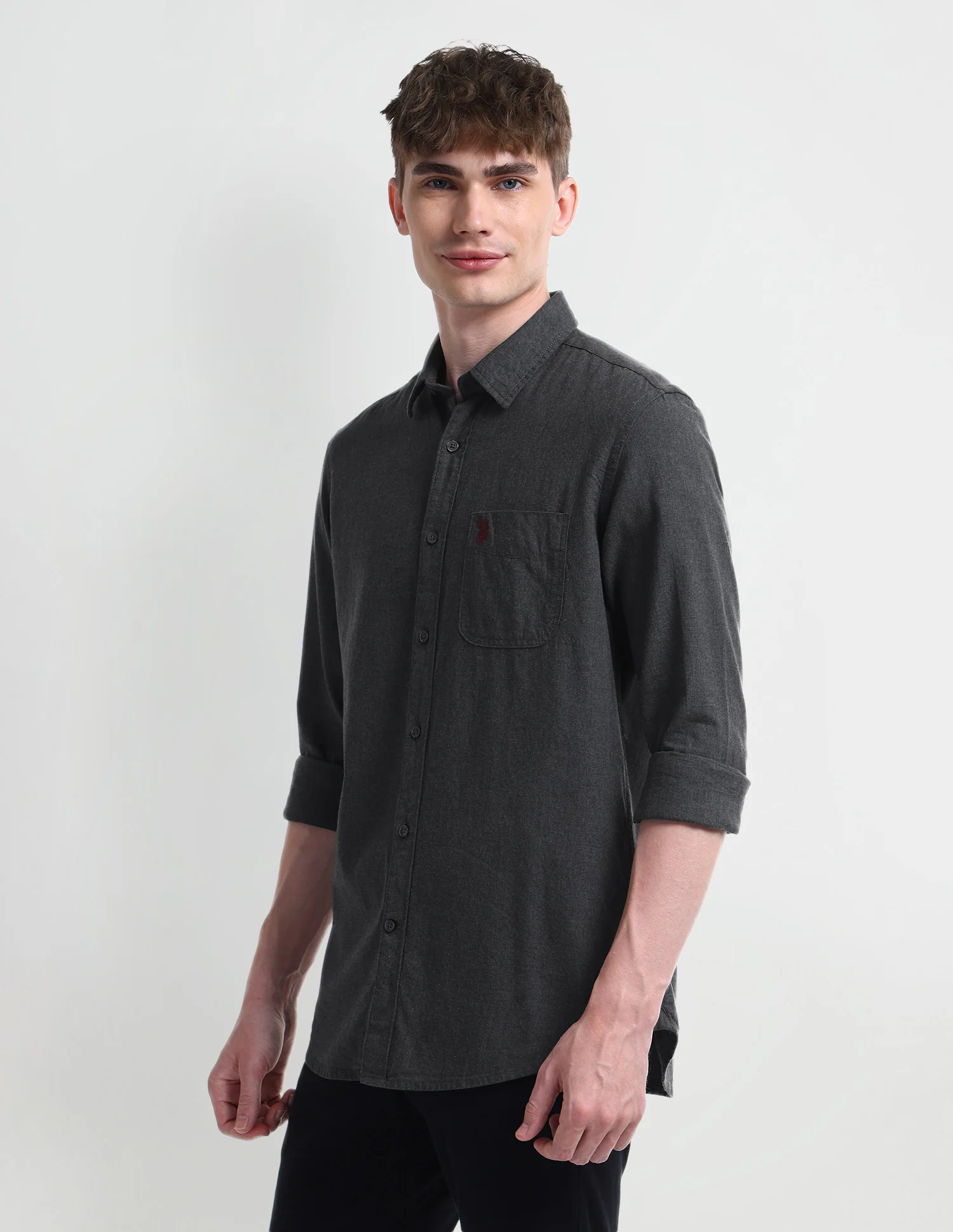 Solid Slim Fit Shirt - Image 4