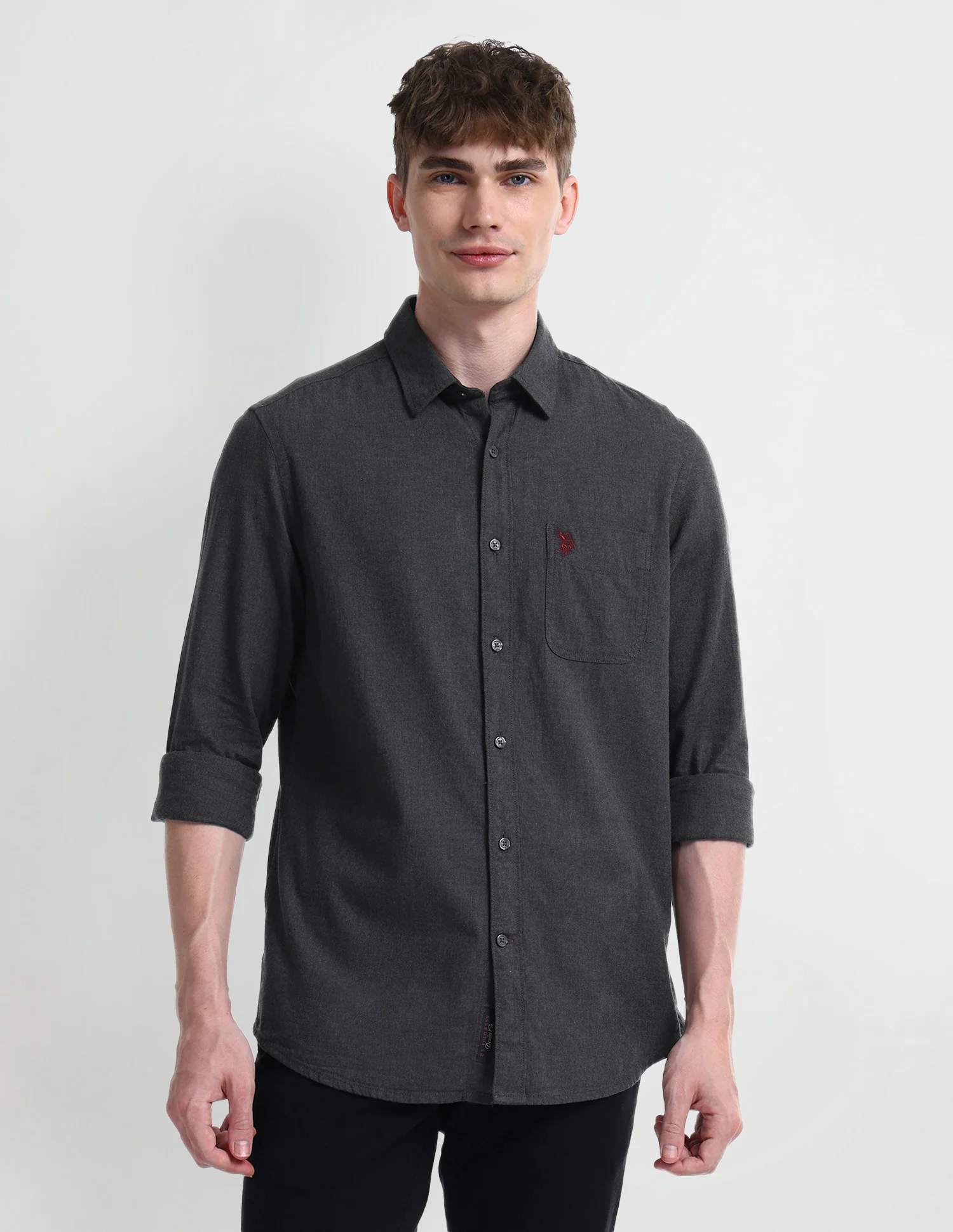 Solid Slim Fit Shirt - Image 6