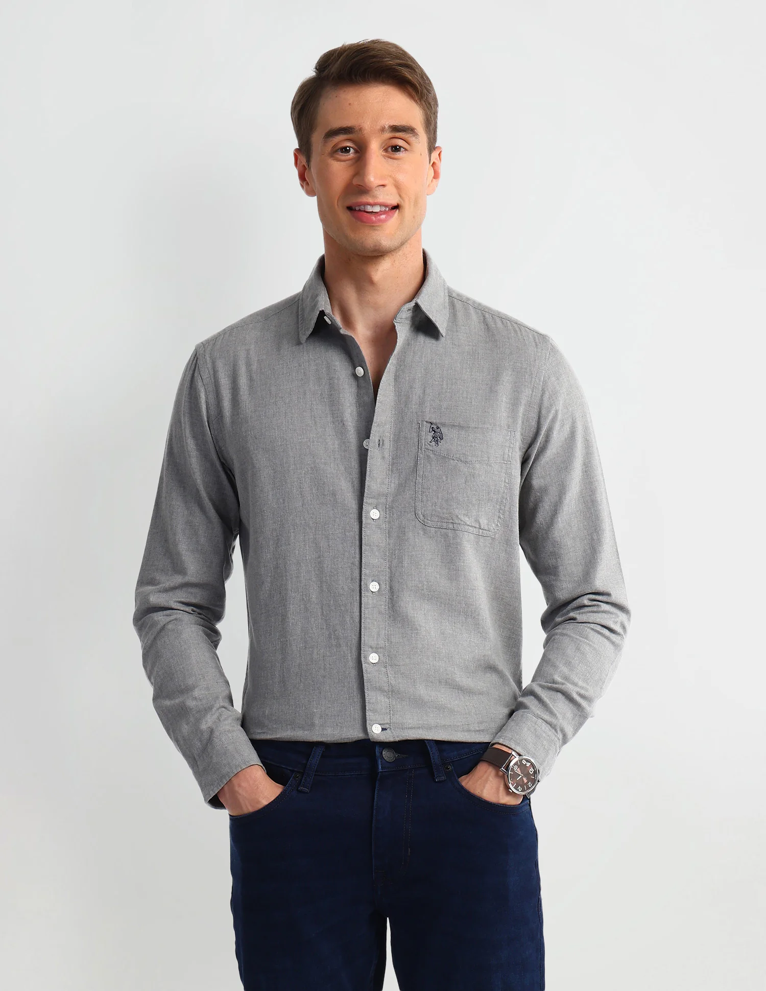 Solid Slim Fit Shirt