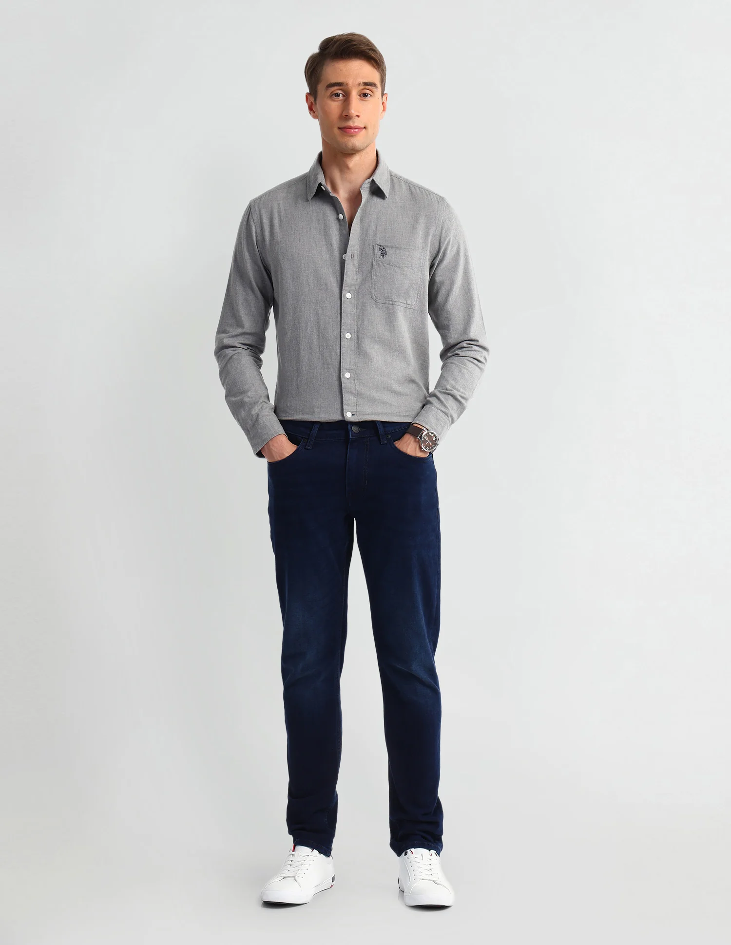 Solid Slim Fit Shirt - Image 3