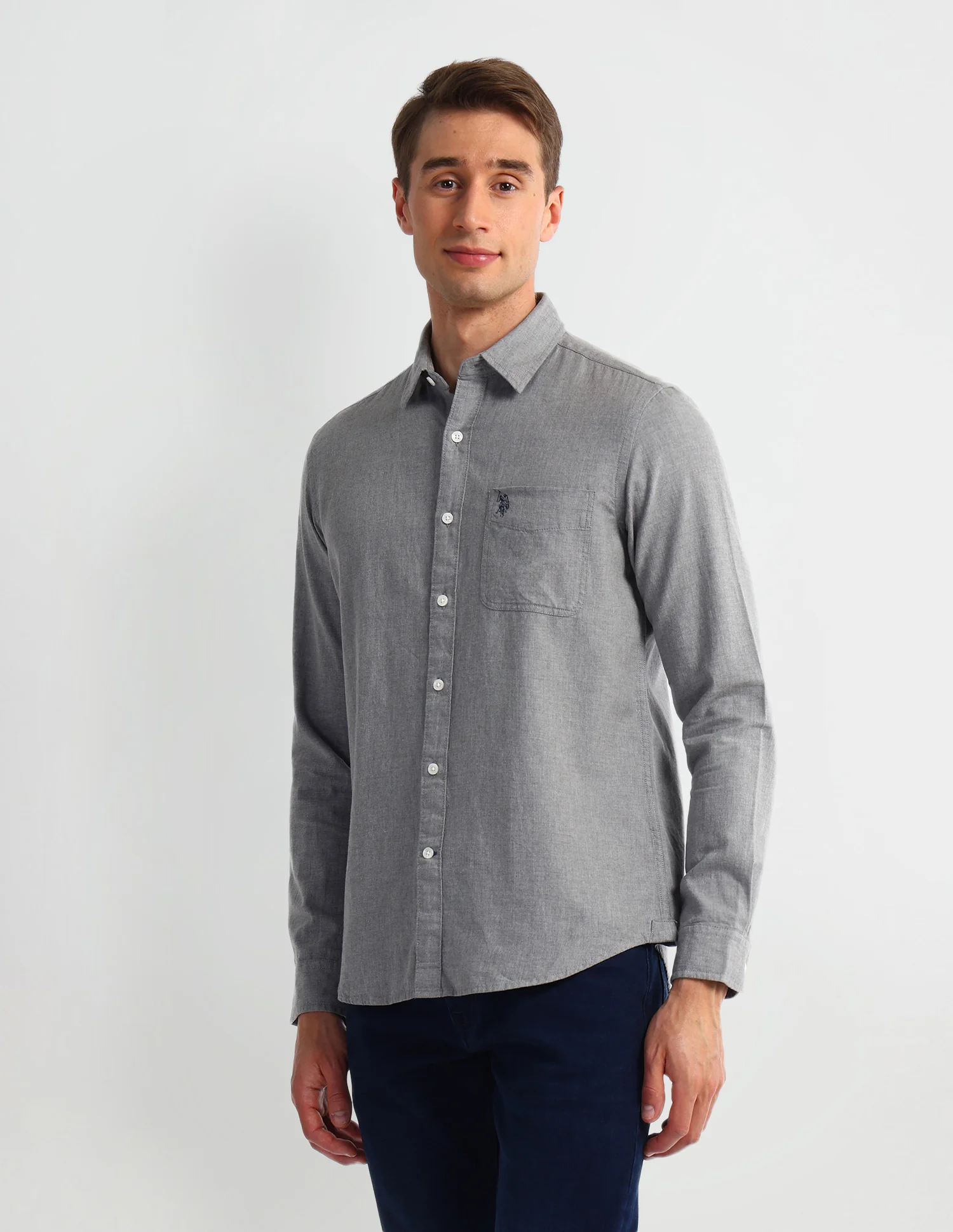 Solid Slim Fit Shirt - Image 4