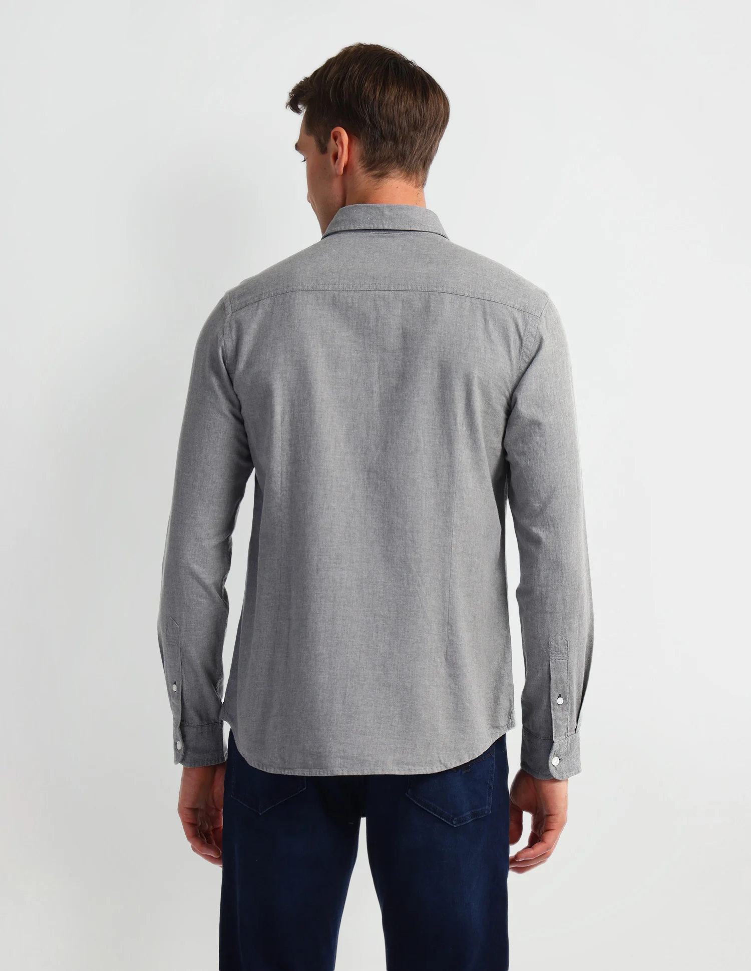 Solid Slim Fit Shirt - Image 5