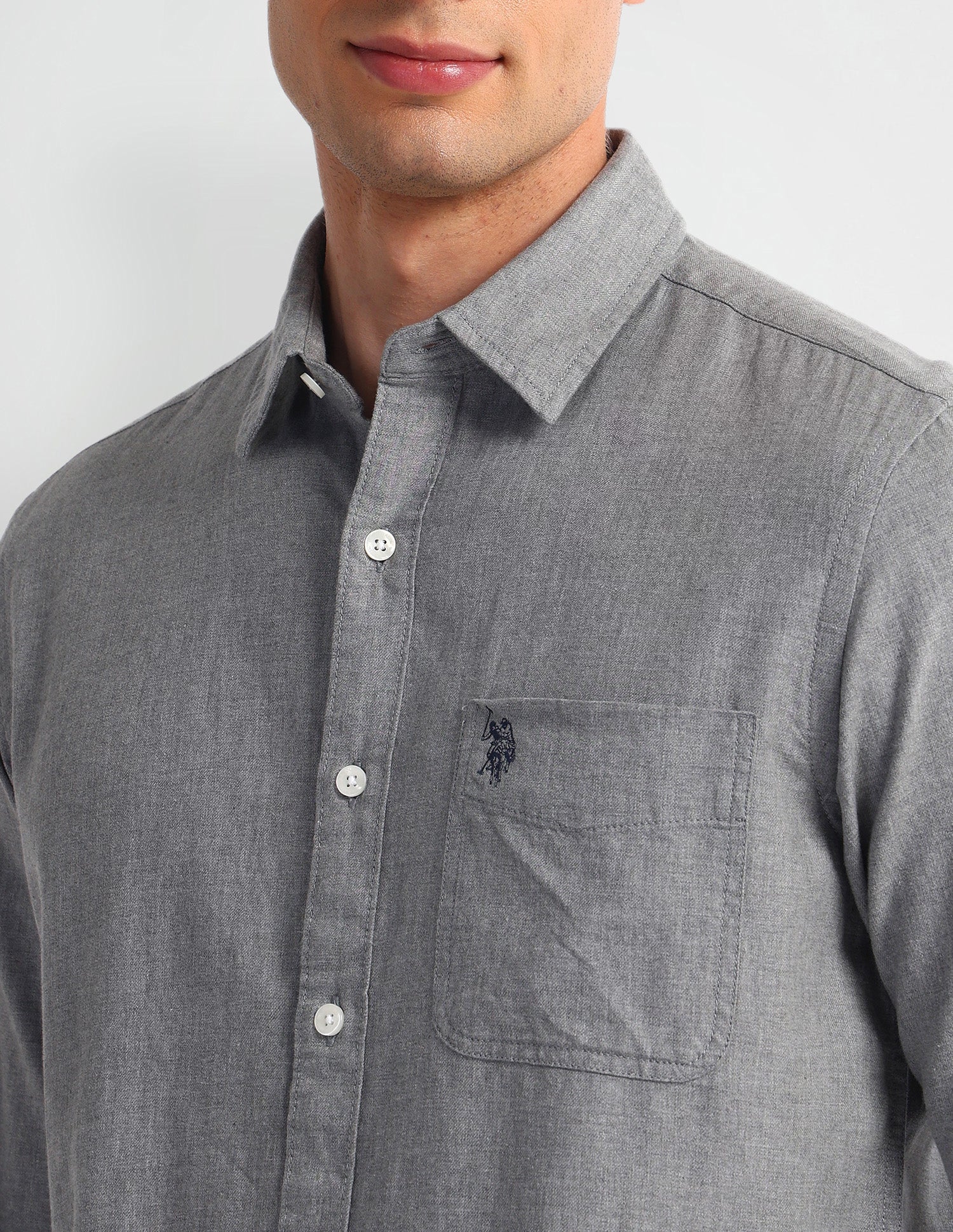Solid Slim Fit Shirt - Image 7