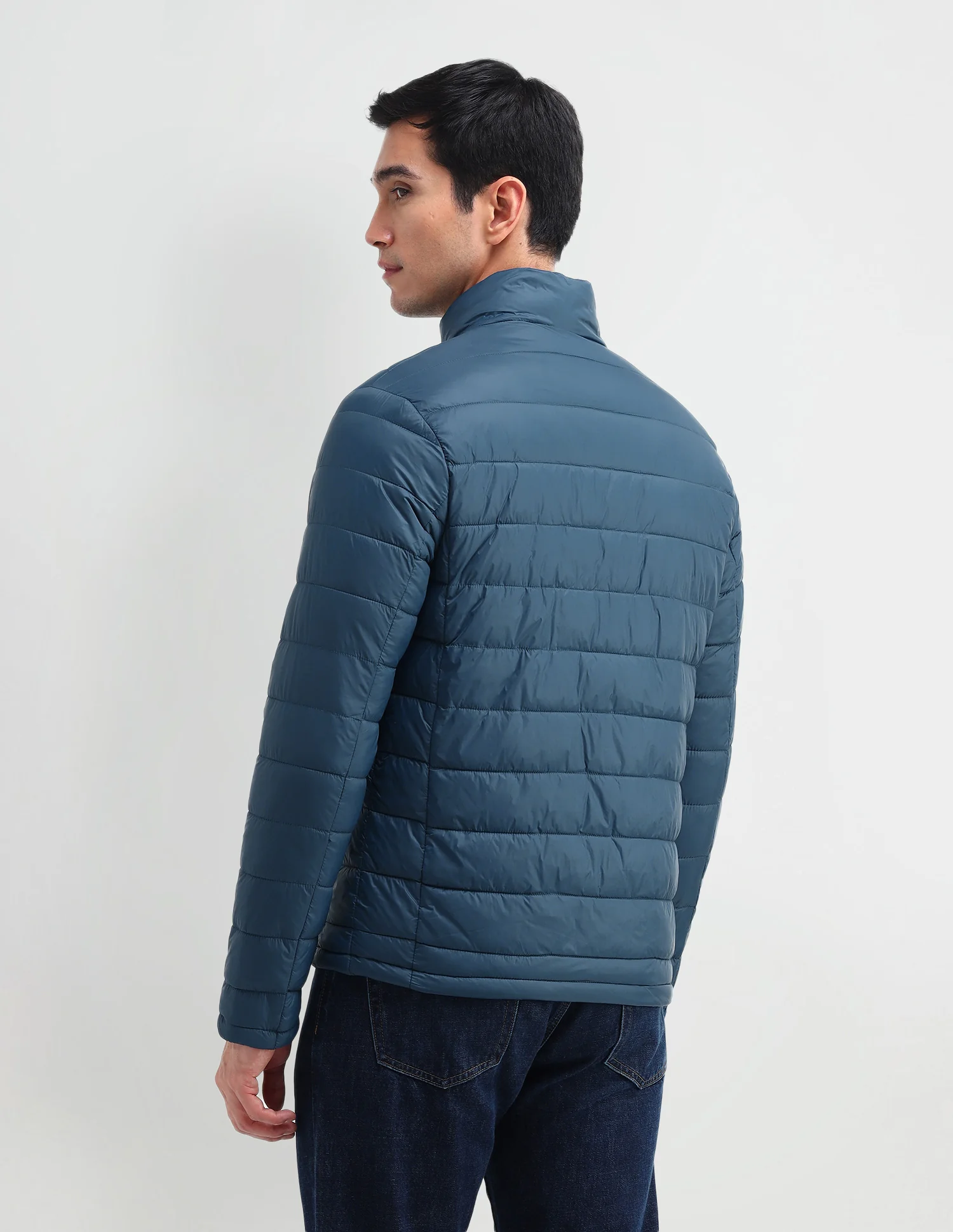 Solid High Neck Jacket - Image 5