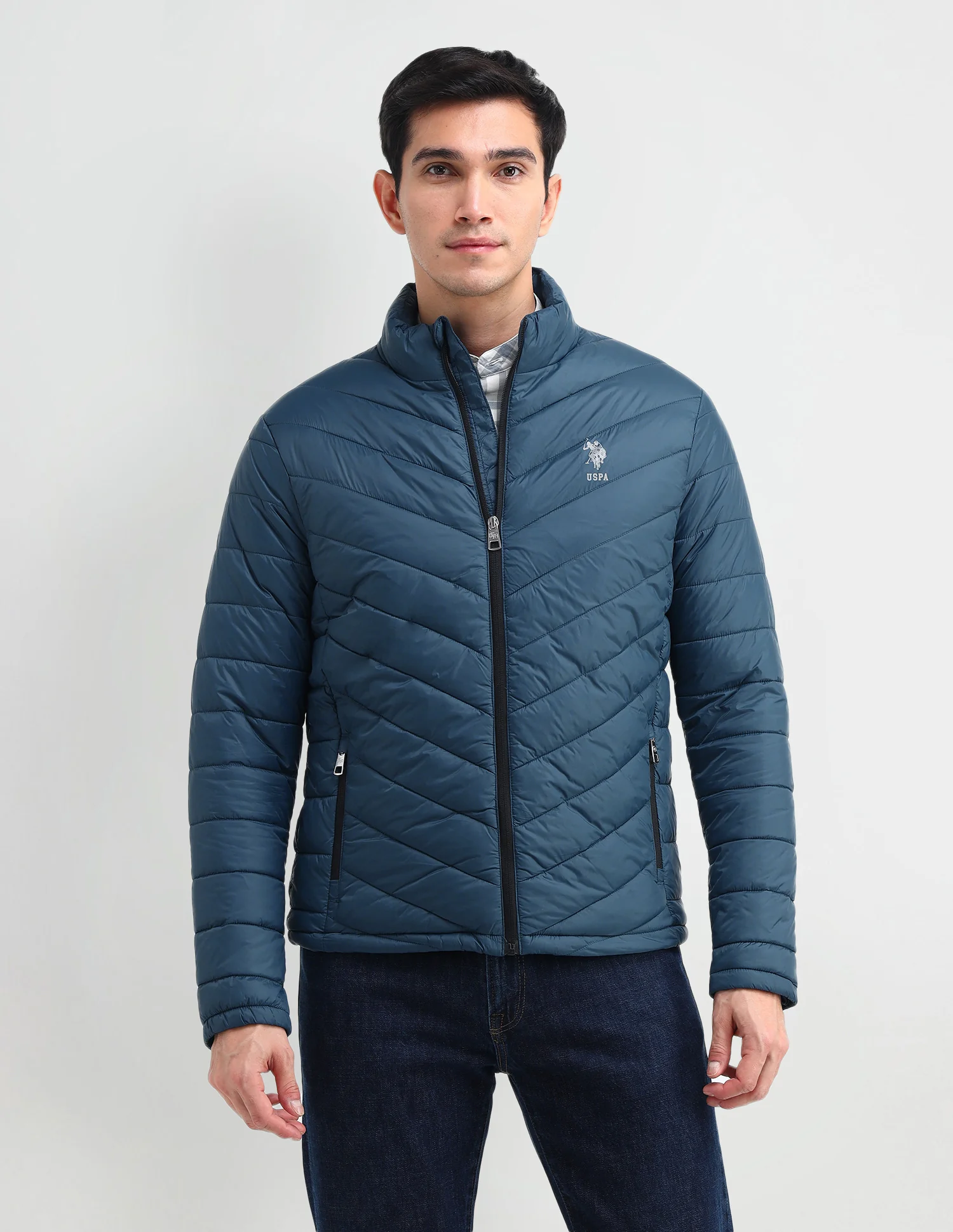 Solid High Neck Jacket - Image 6