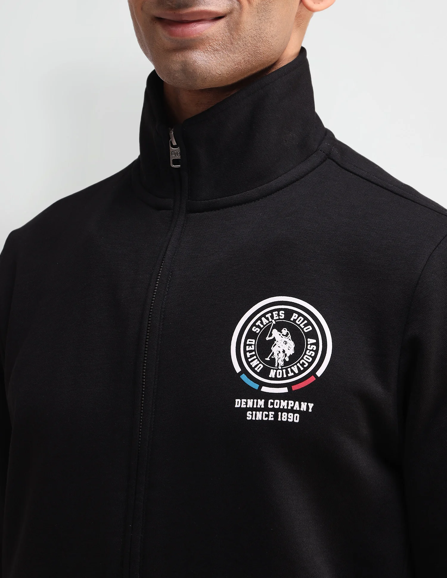 Solid High Neck Sweatshirt - Image 7