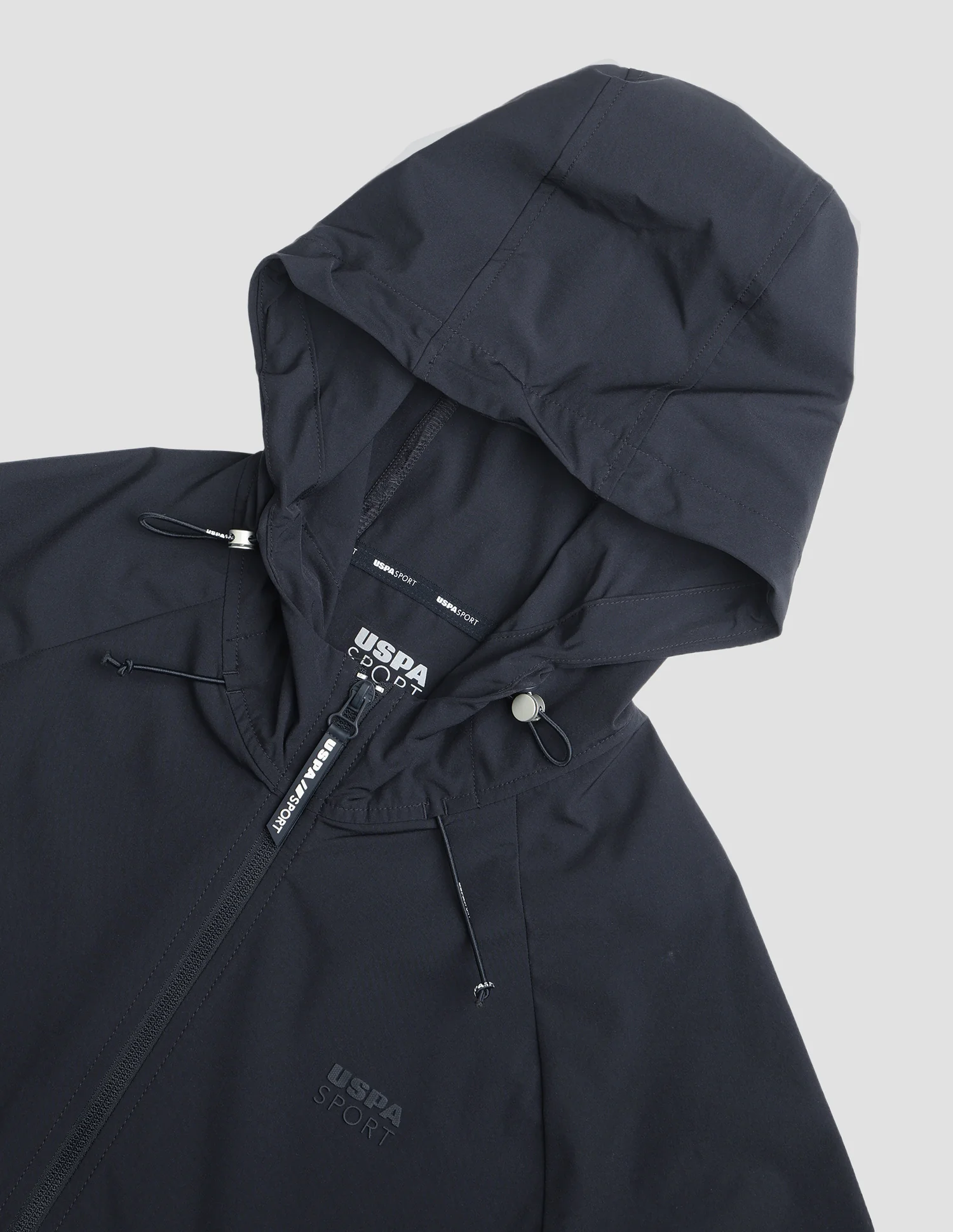 Solid Hooded Active Jacket - Image 2