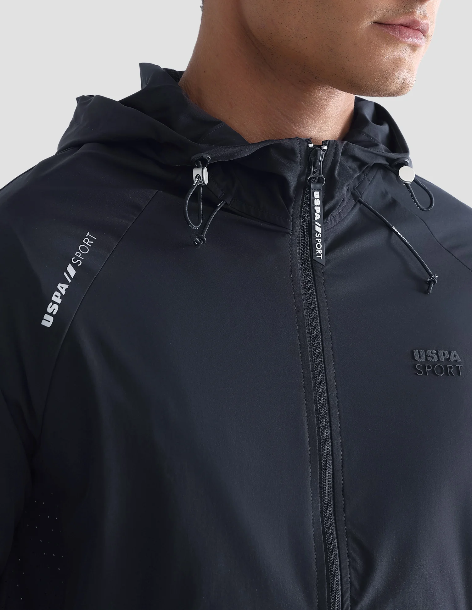 Solid Hooded Active Jacket - Image 7