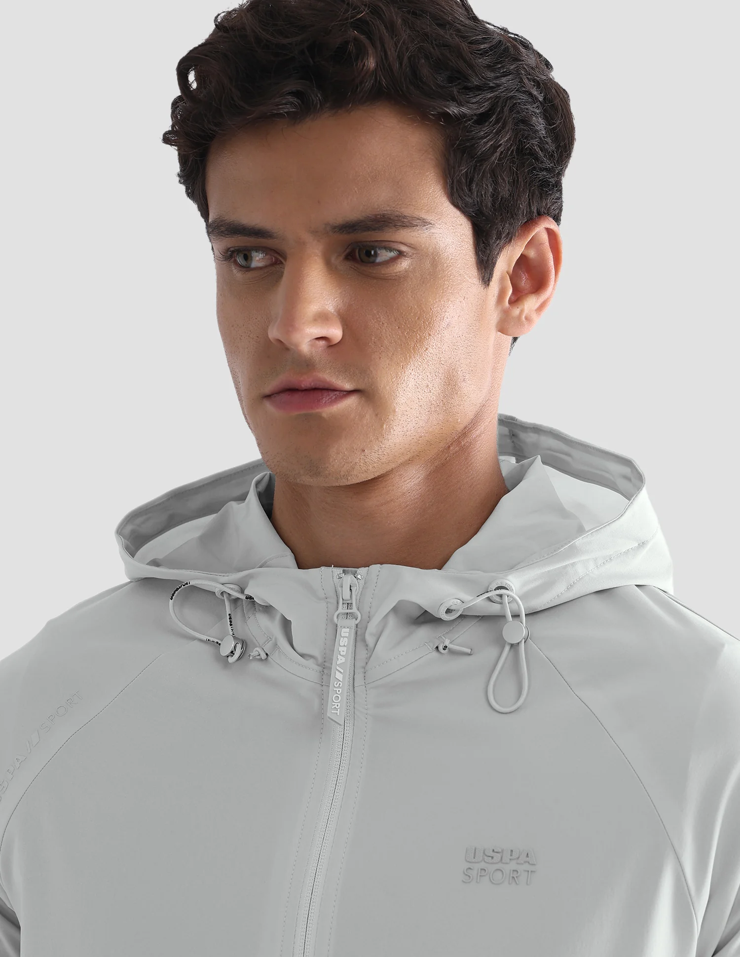 Solid Hooded Active Jacket - Image 7