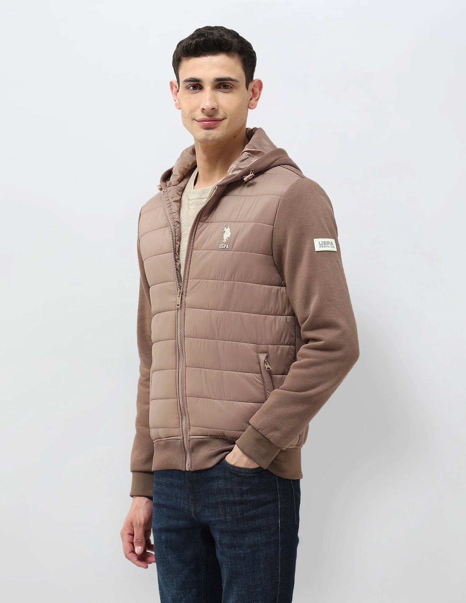 Solid Hooded Puffer Jacket - Image 10