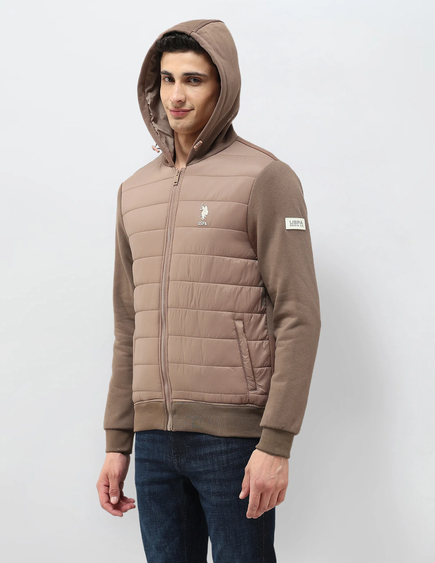 Solid Hooded Puffer Jacket - Image 4