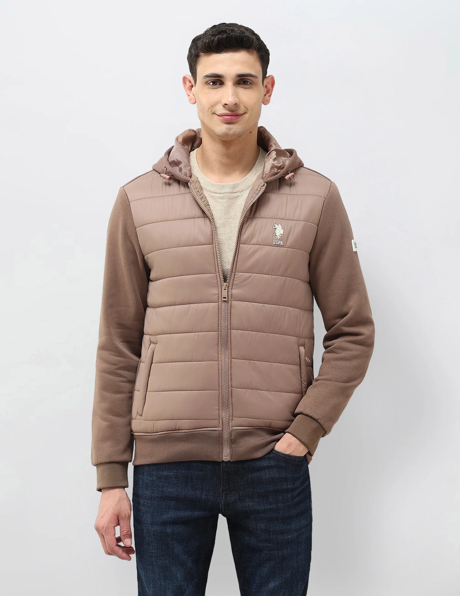 Solid Hooded Puffer Jacket - Image 6