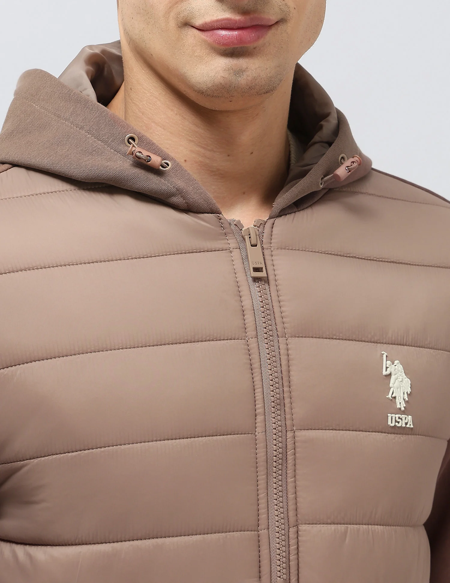 Solid Hooded Puffer Jacket - Image 7