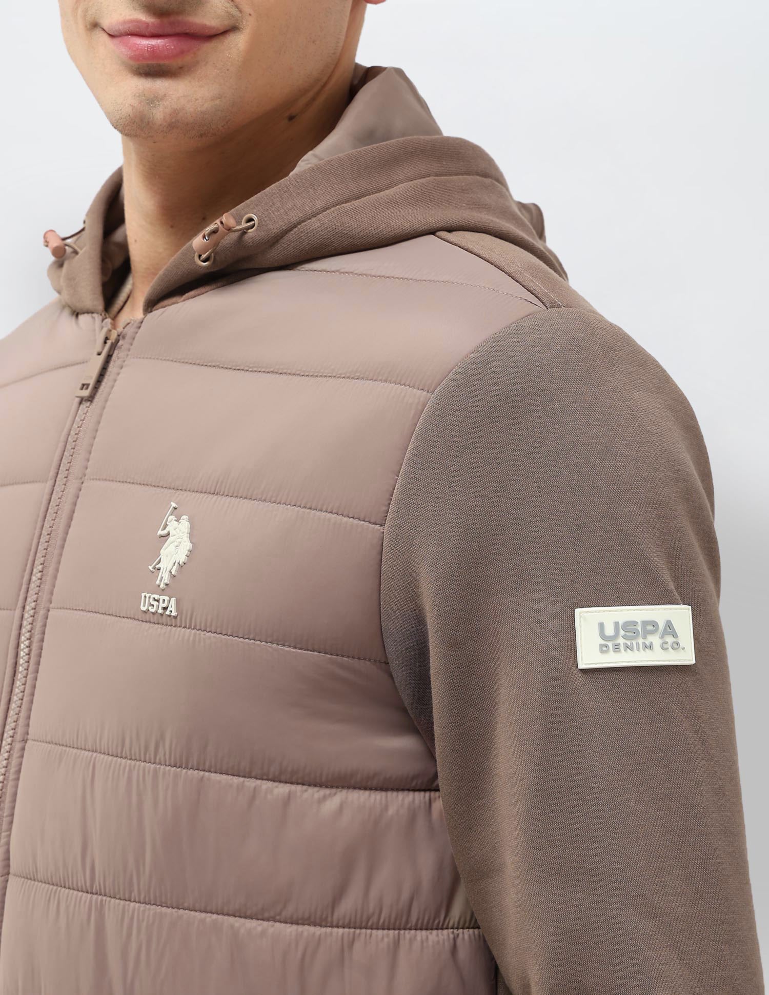 Solid Hooded Puffer Jacket - Image 9