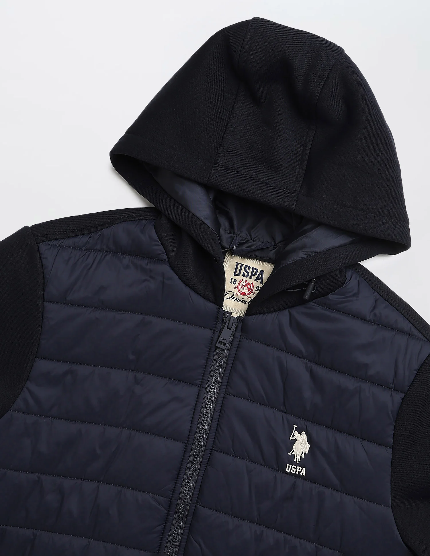 Solid Hooded Puffer Jacket - Image 2