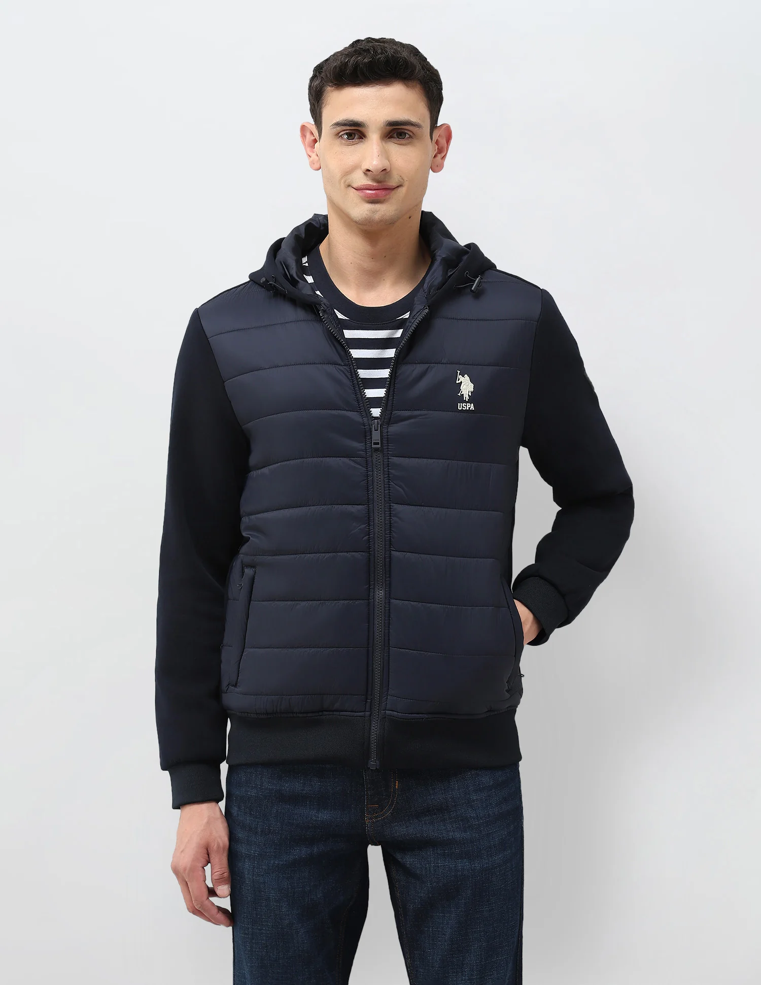 Solid Hooded Puffer Jacket - Image 6