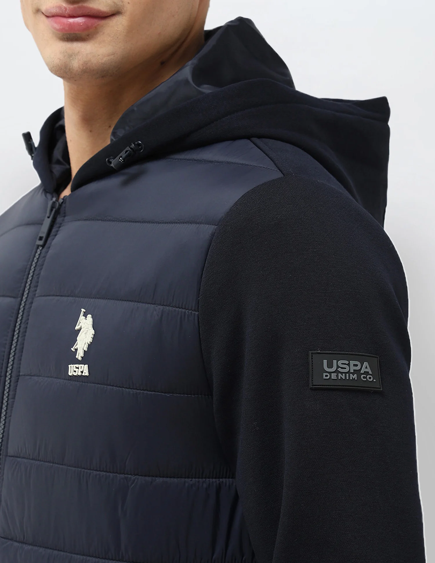Solid Hooded Puffer Jacket - Image 9