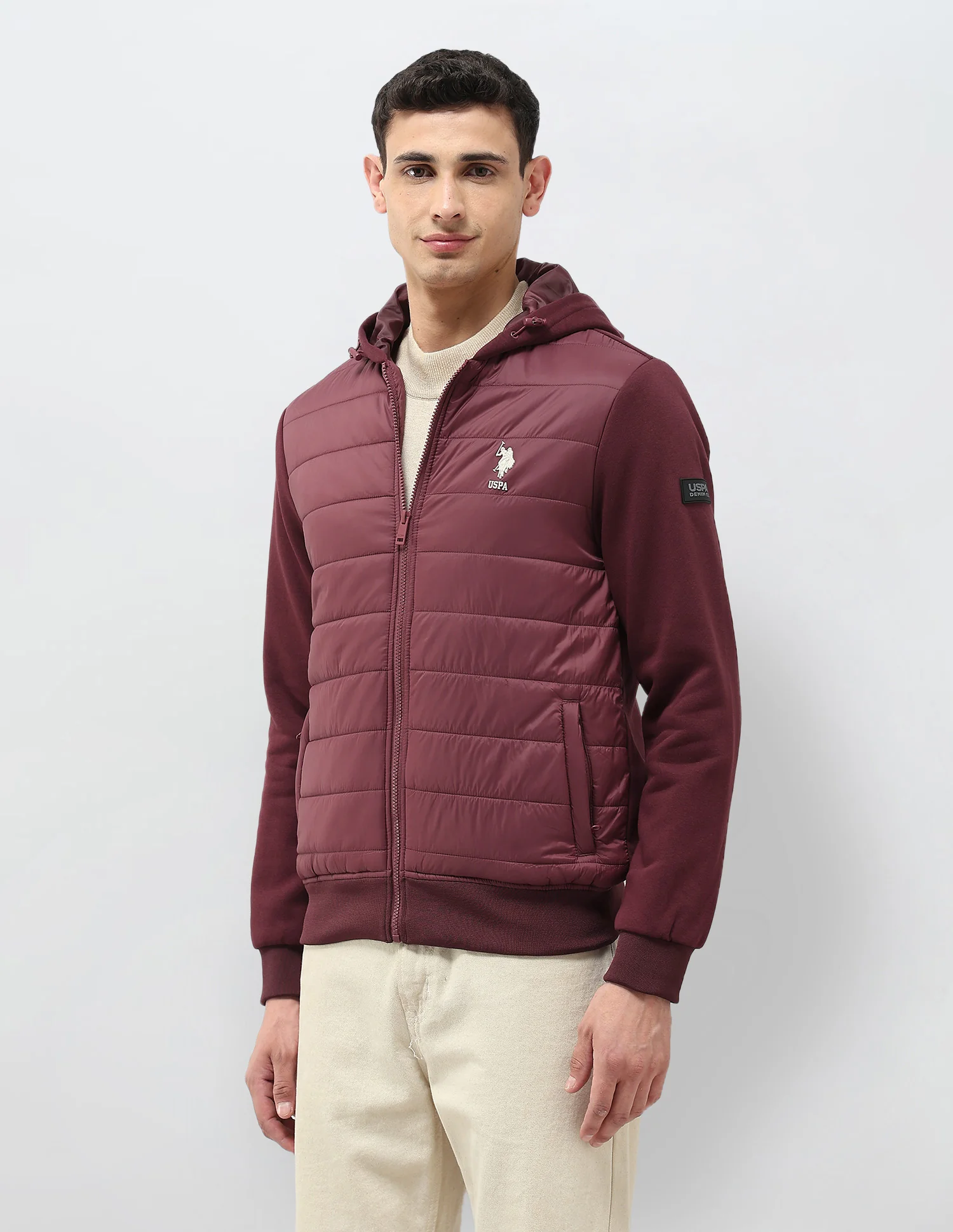 Solid Hooded Puffer Jacket - Image 11