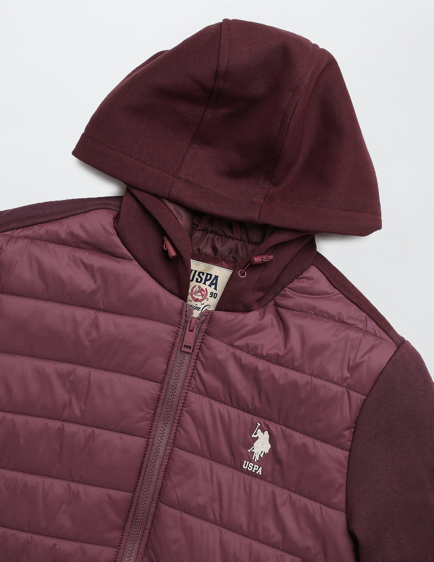 Solid Hooded Puffer Jacket - Image 2