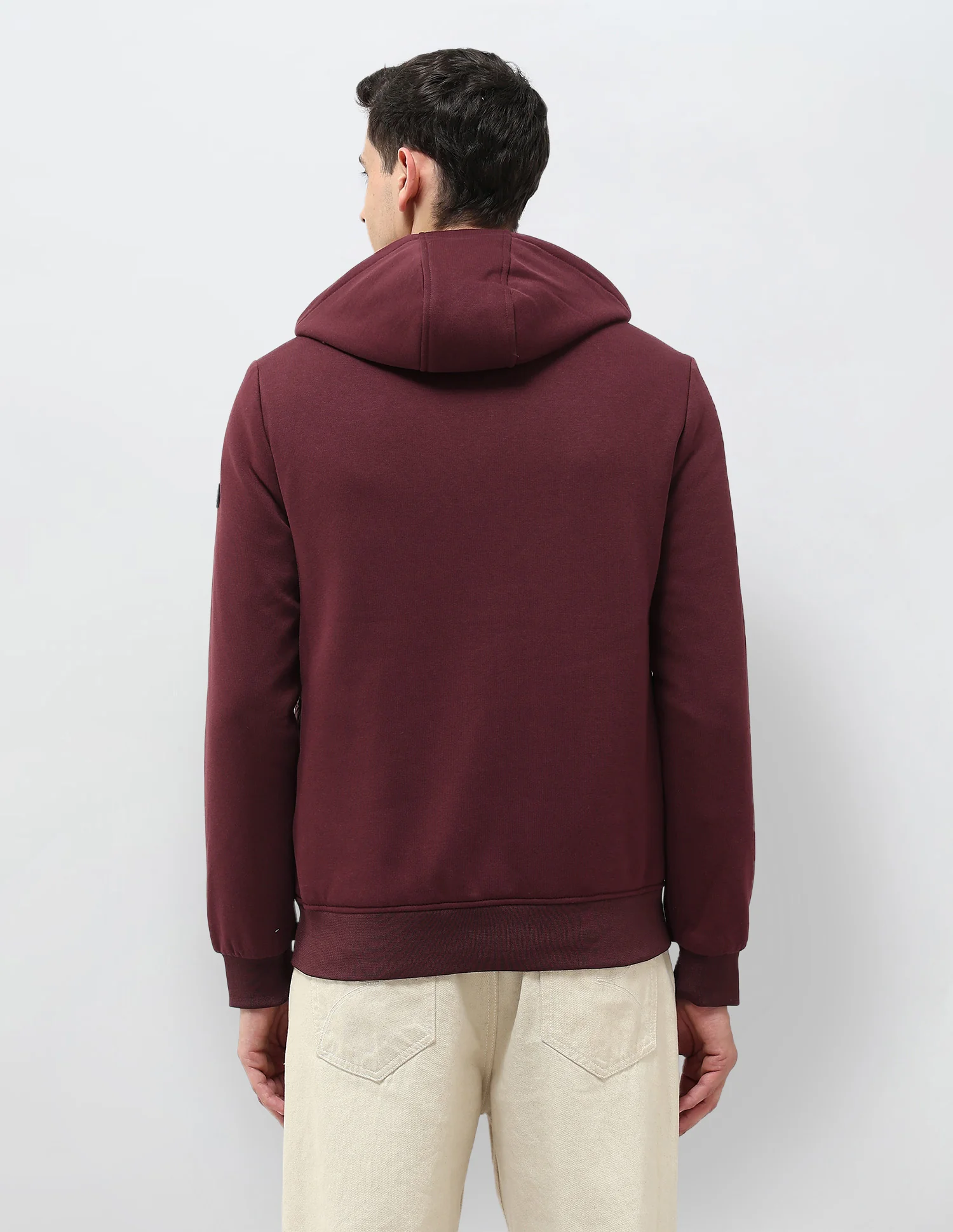 Solid Hooded Puffer Jacket - Image 5