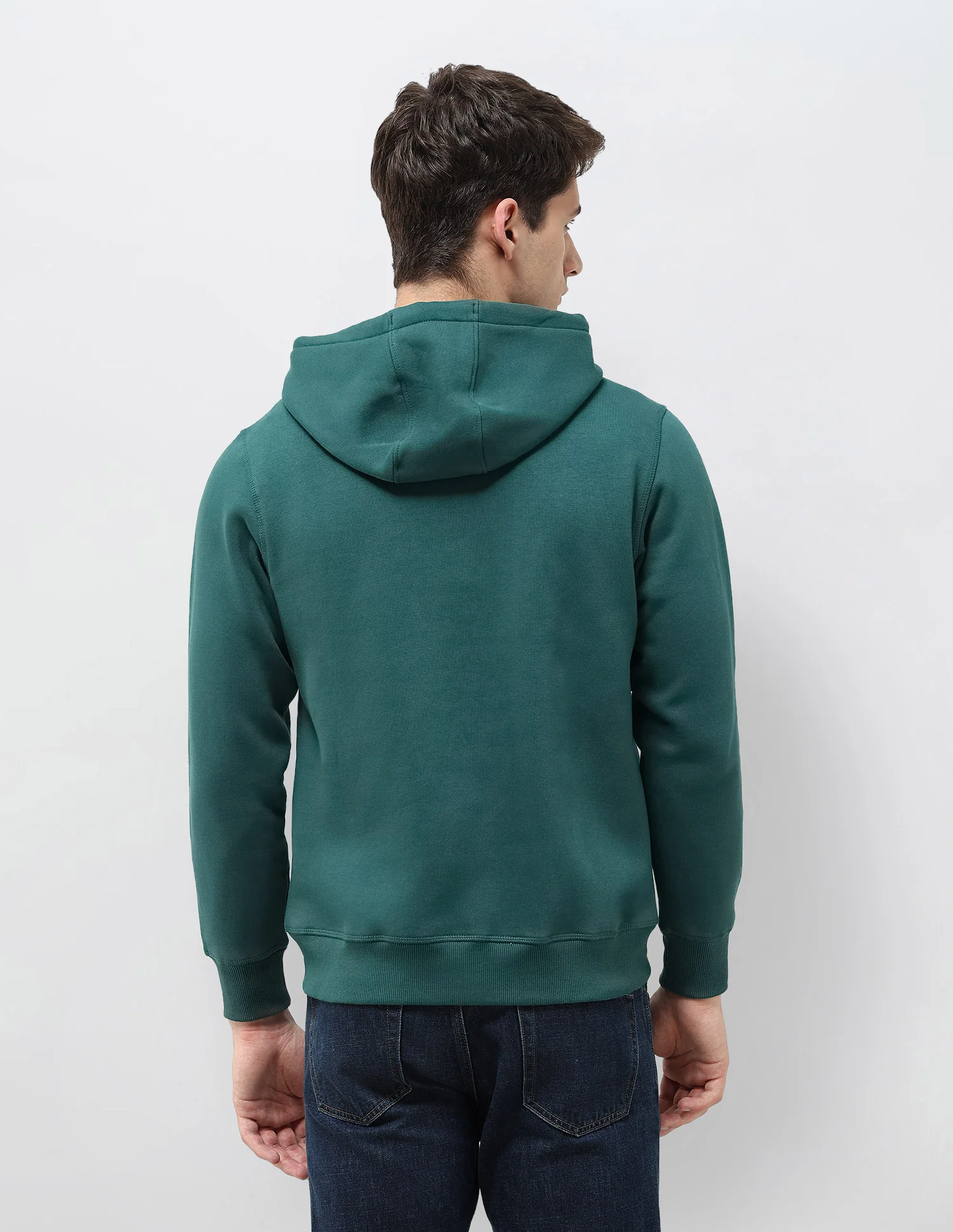 Solid Hooded Sweatshirt - Image 5