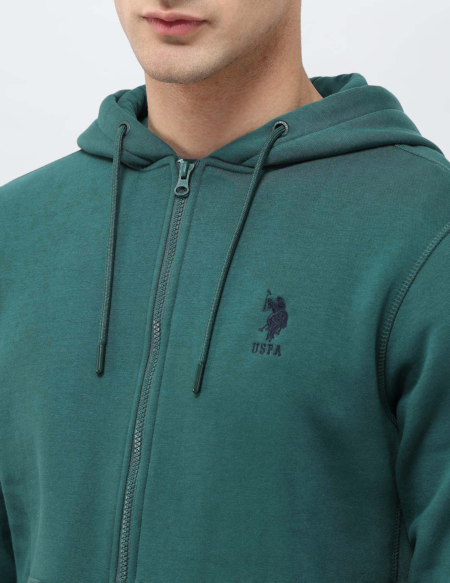 Solid Hooded Sweatshirt - Image 7