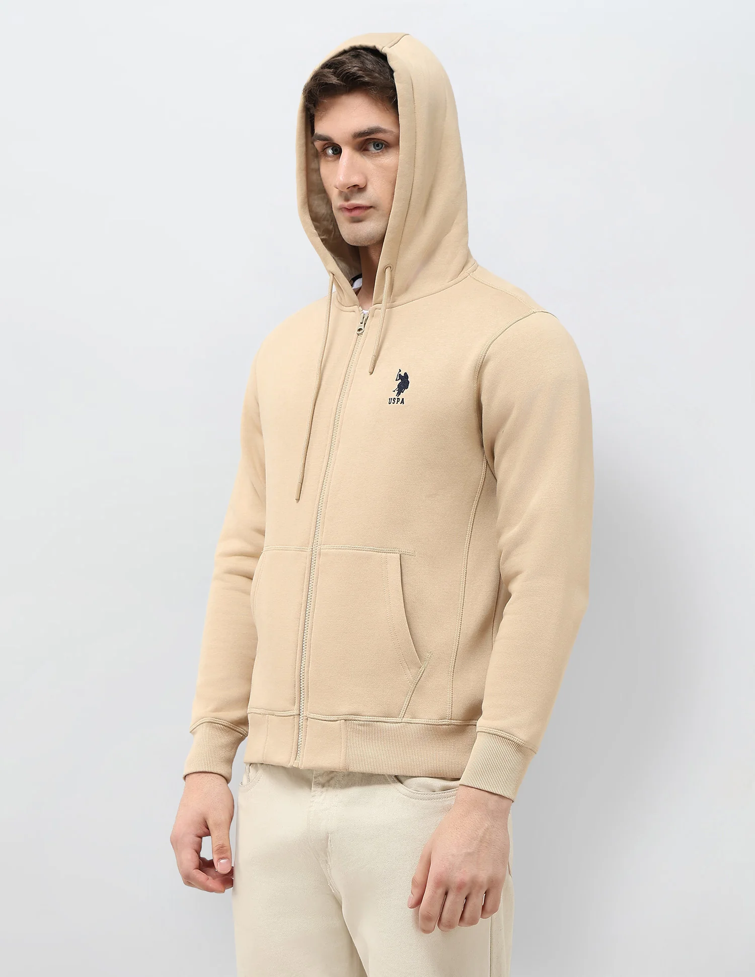 Solid Hooded Sweatshirt - Image 4