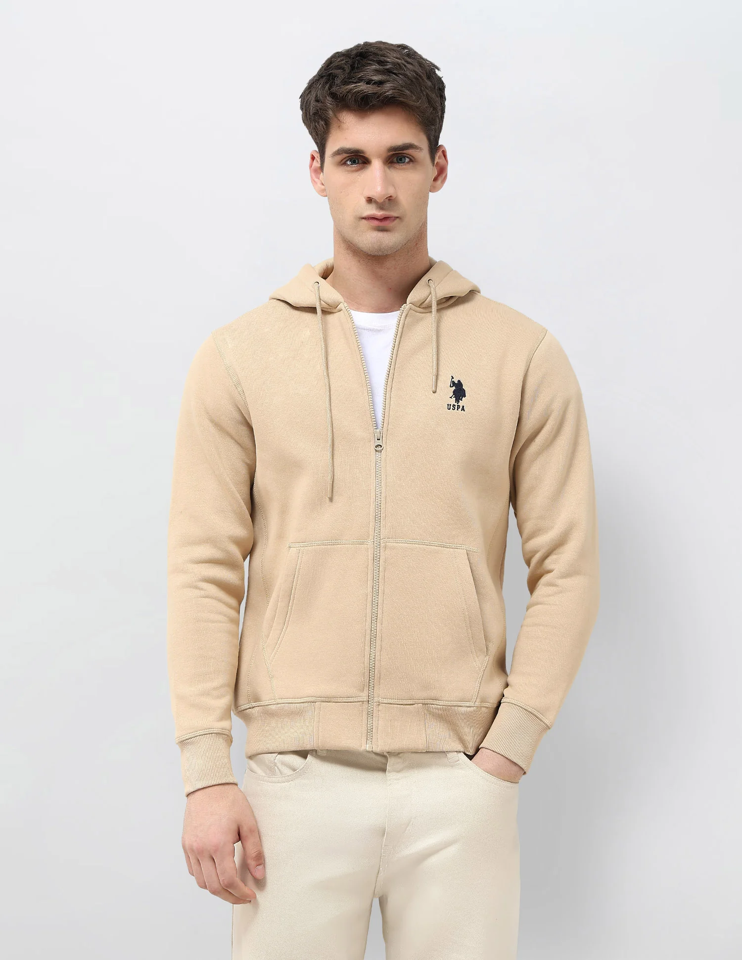 Solid Hooded Sweatshirt - Image 6