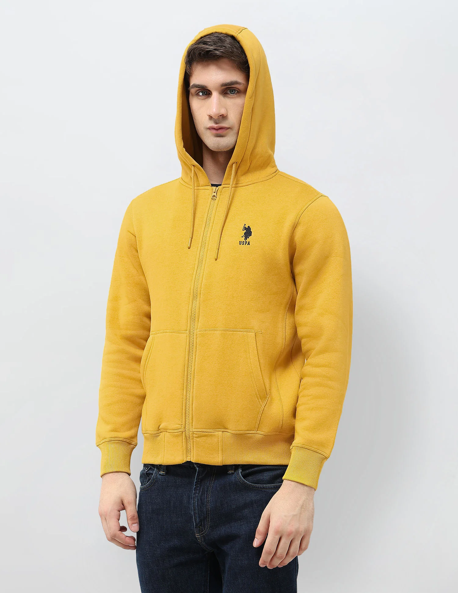 Solid Hooded Sweatshirt - Image 4