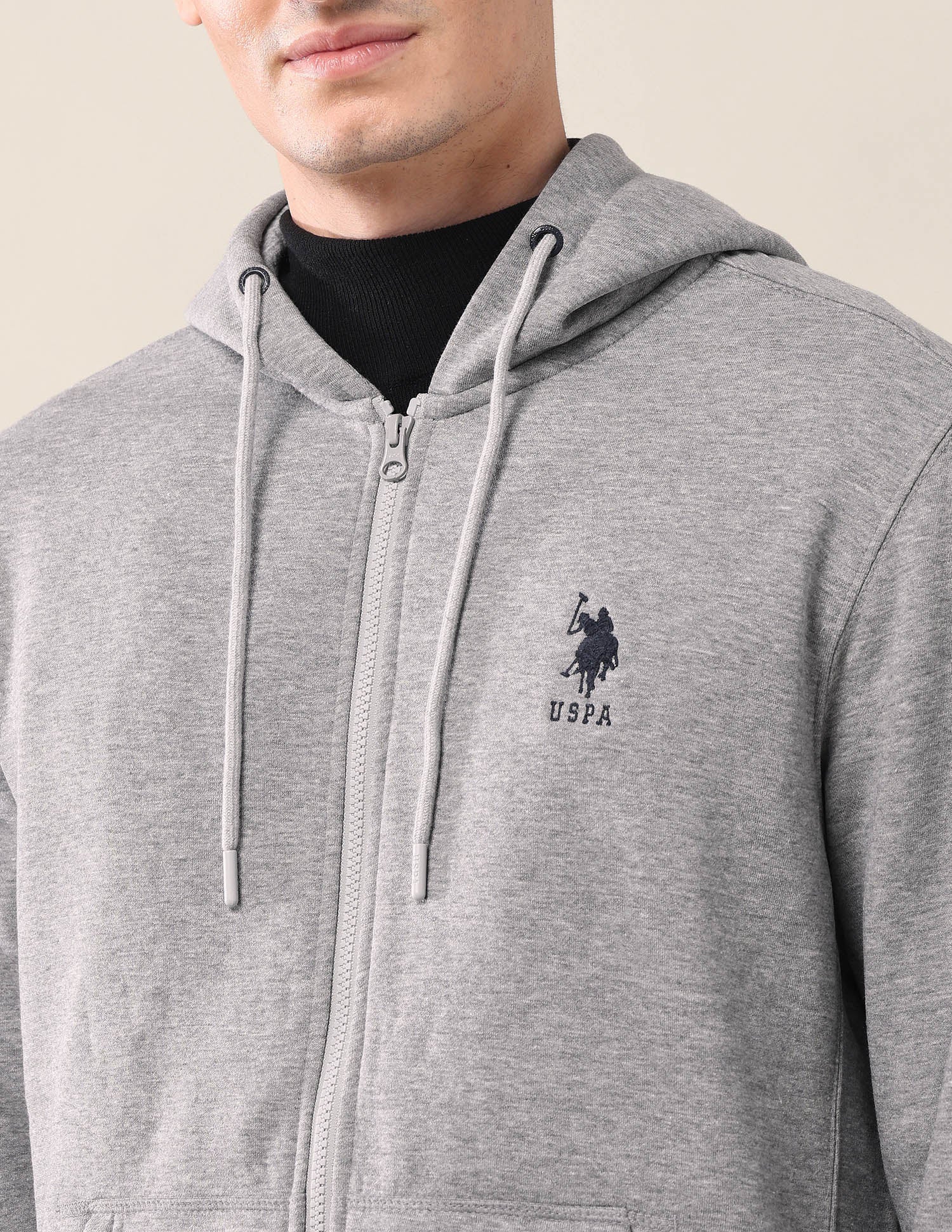 Solid Hooded Sweatshirt - Image 7
