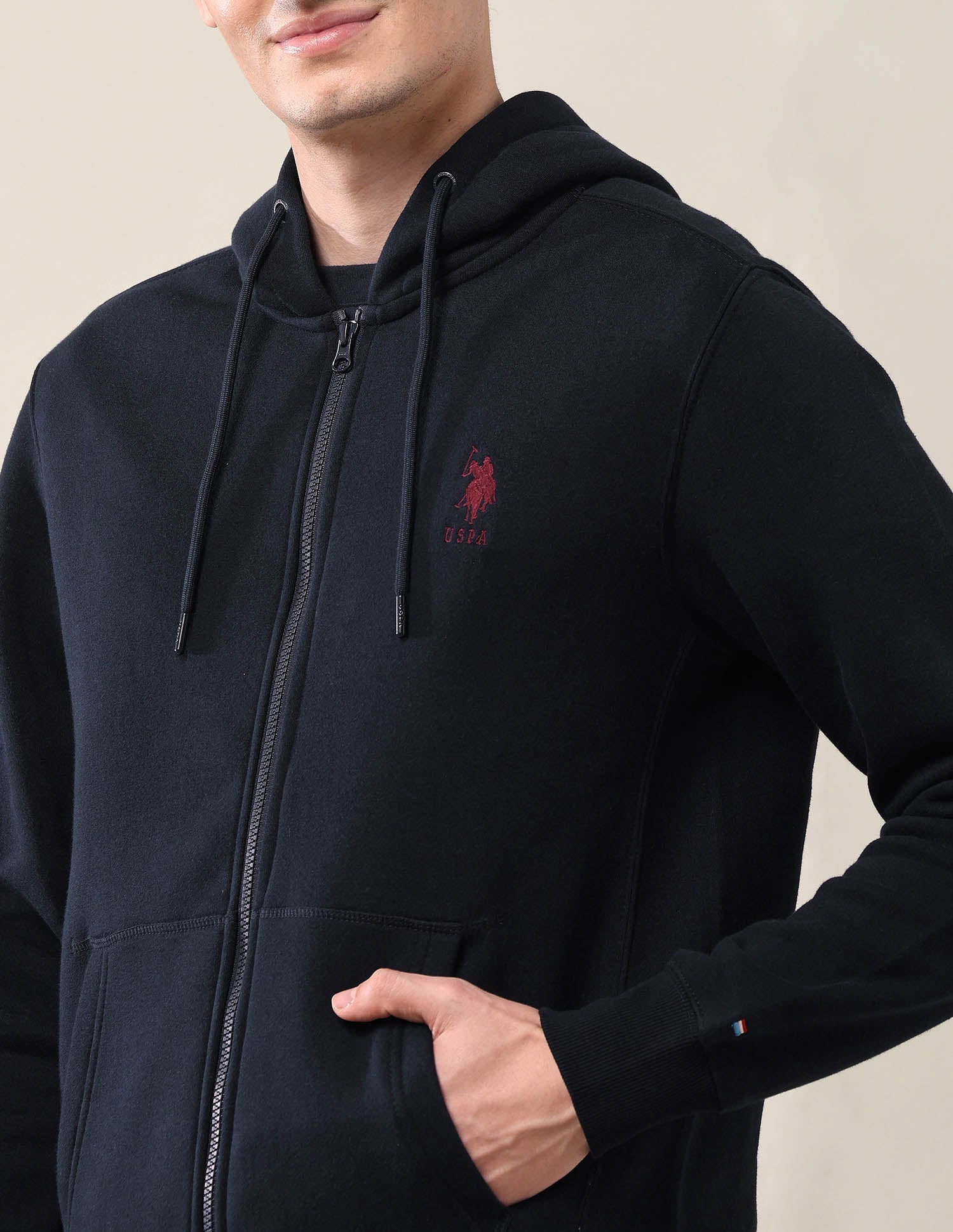 Solid Hooded Sweatshirt - Image 7