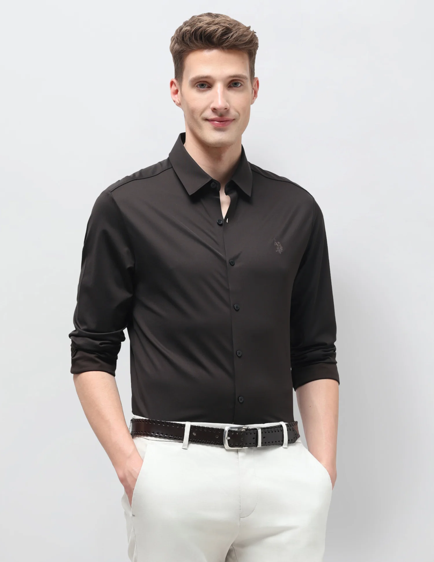 Solid Knitted Shirt