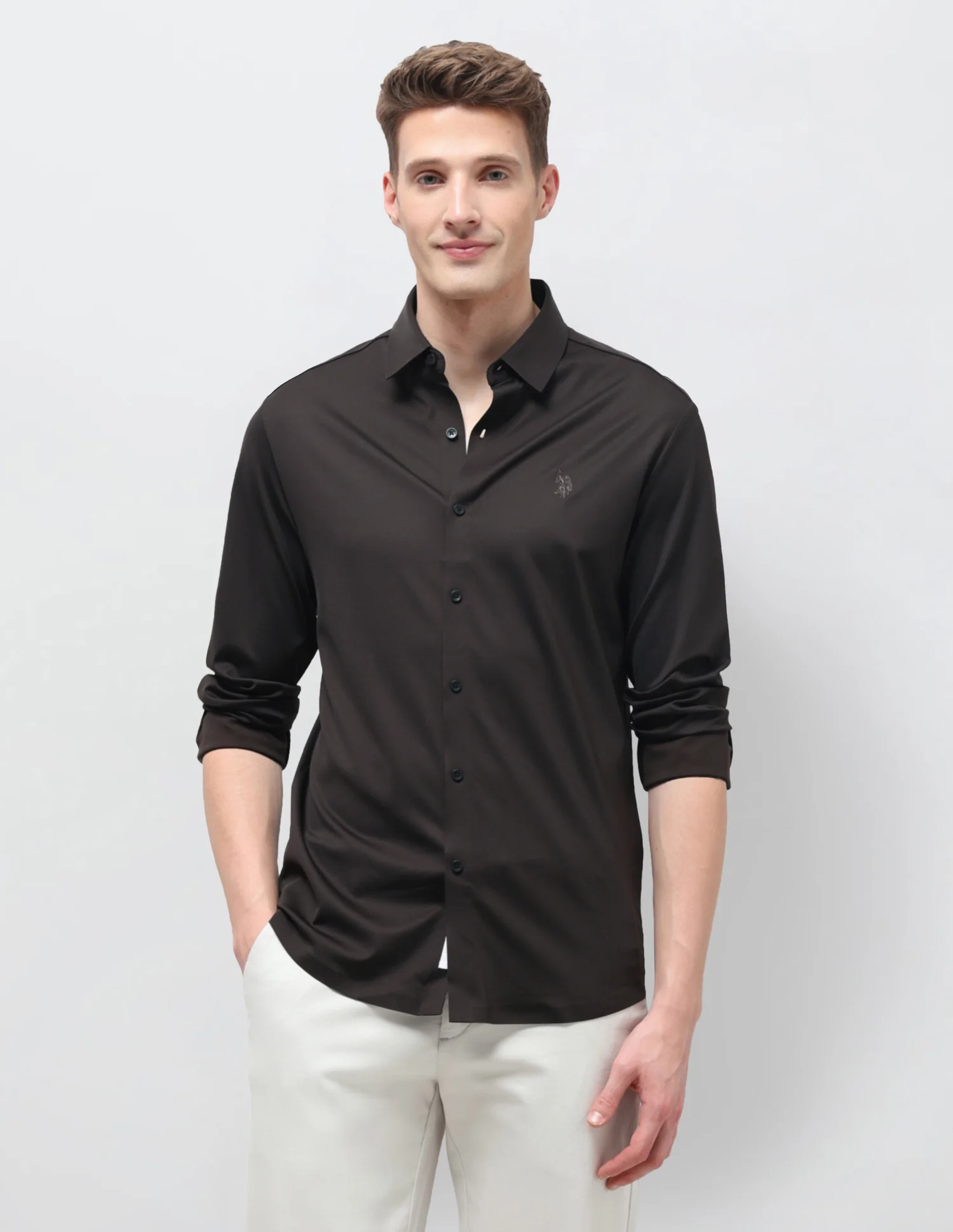 Solid Knitted Shirt - Image 6