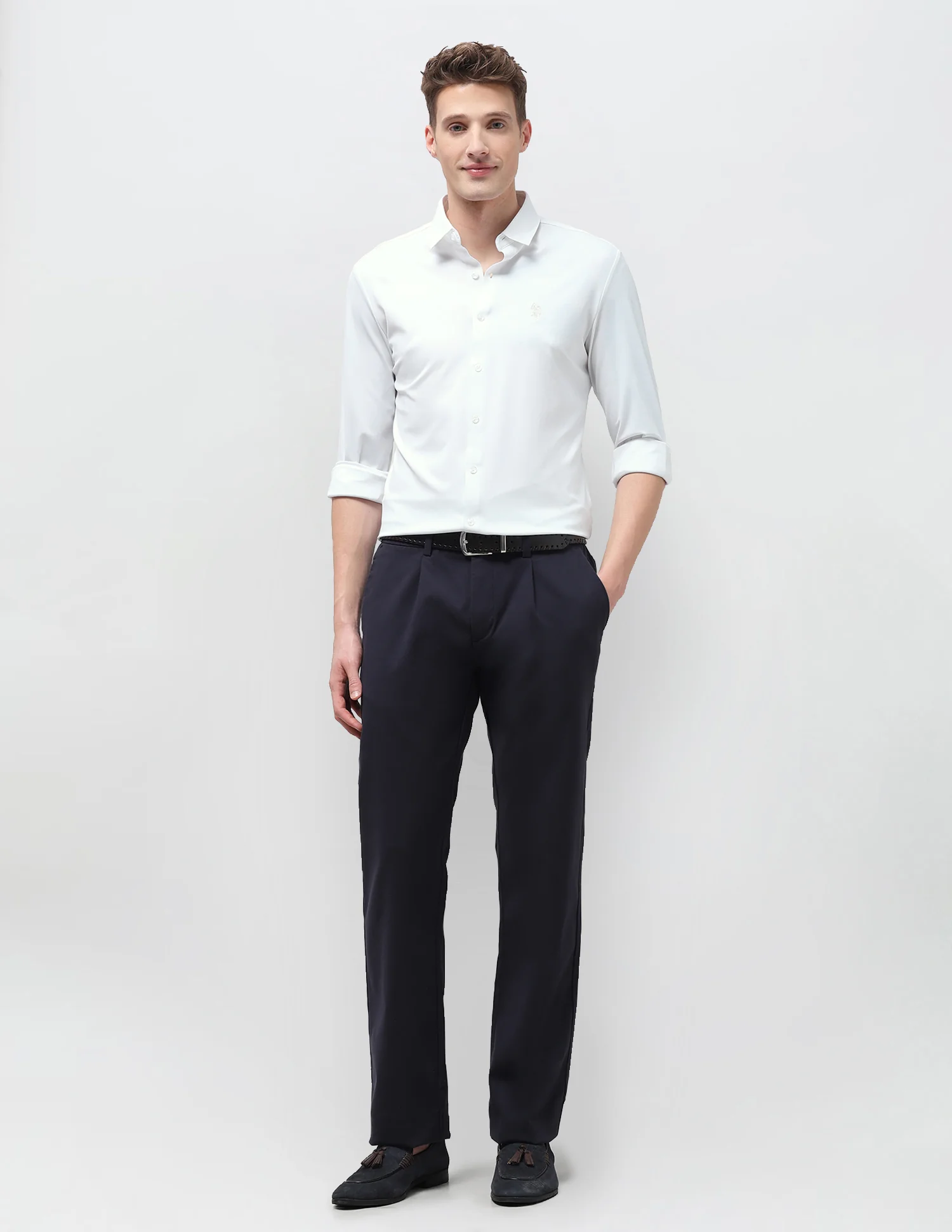 Solid Knitted Shirt - Image 3