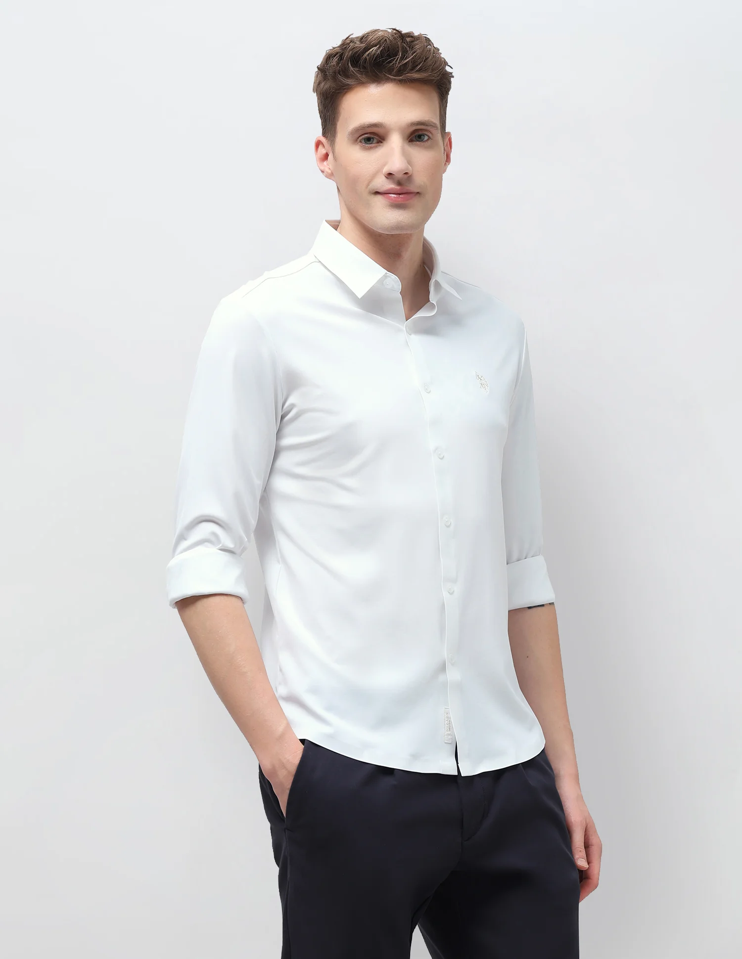 Solid Knitted Shirt - Image 4