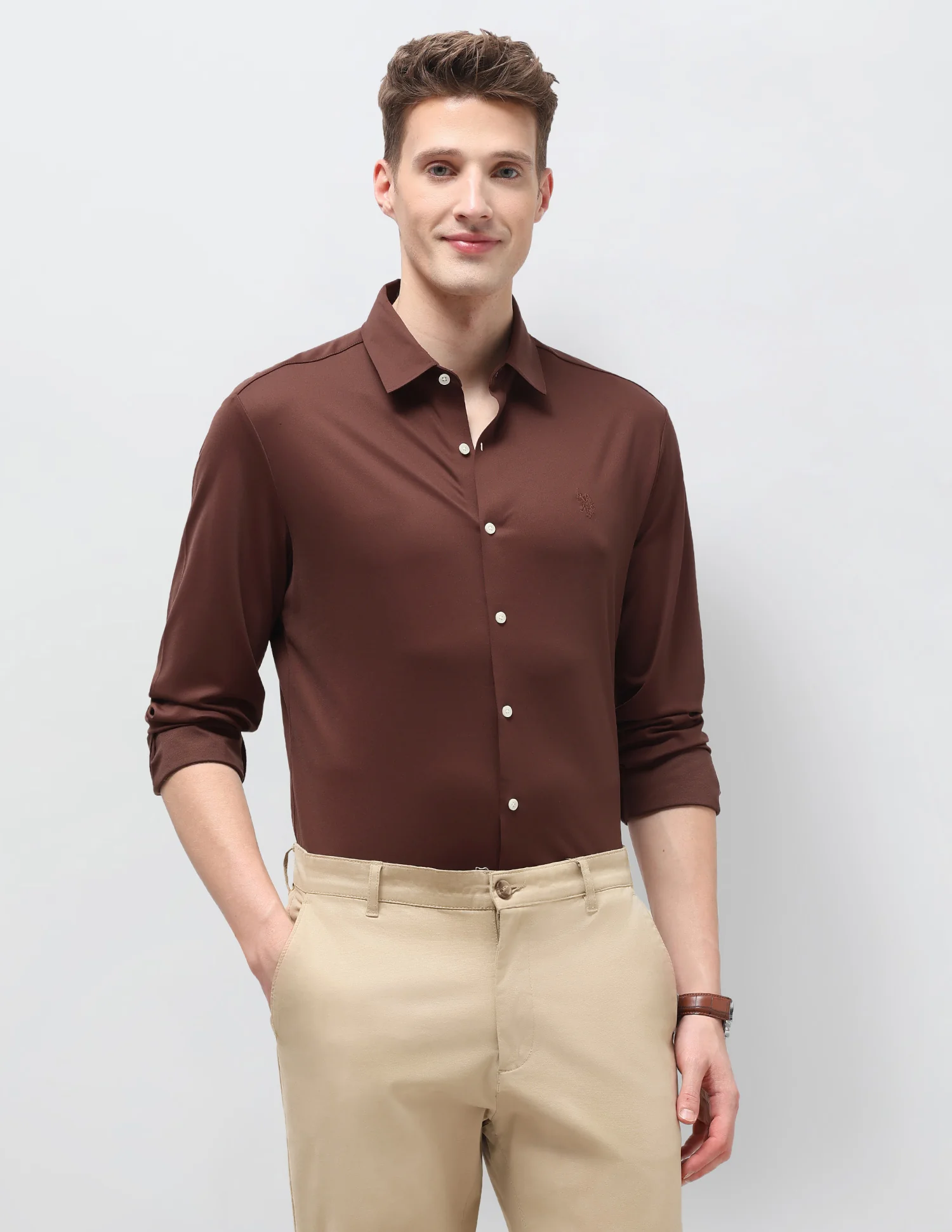 Solid Knitted Shirt