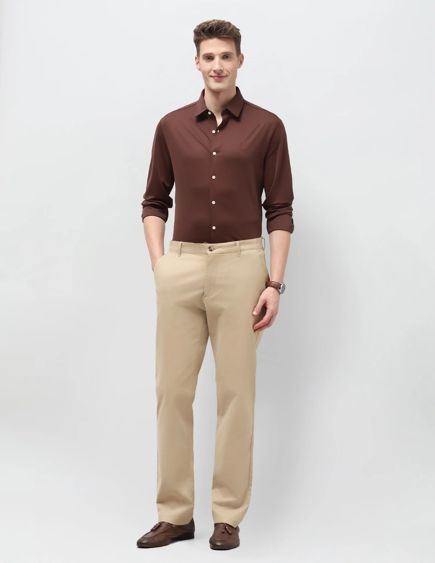 Solid Knitted Shirt - Image 3