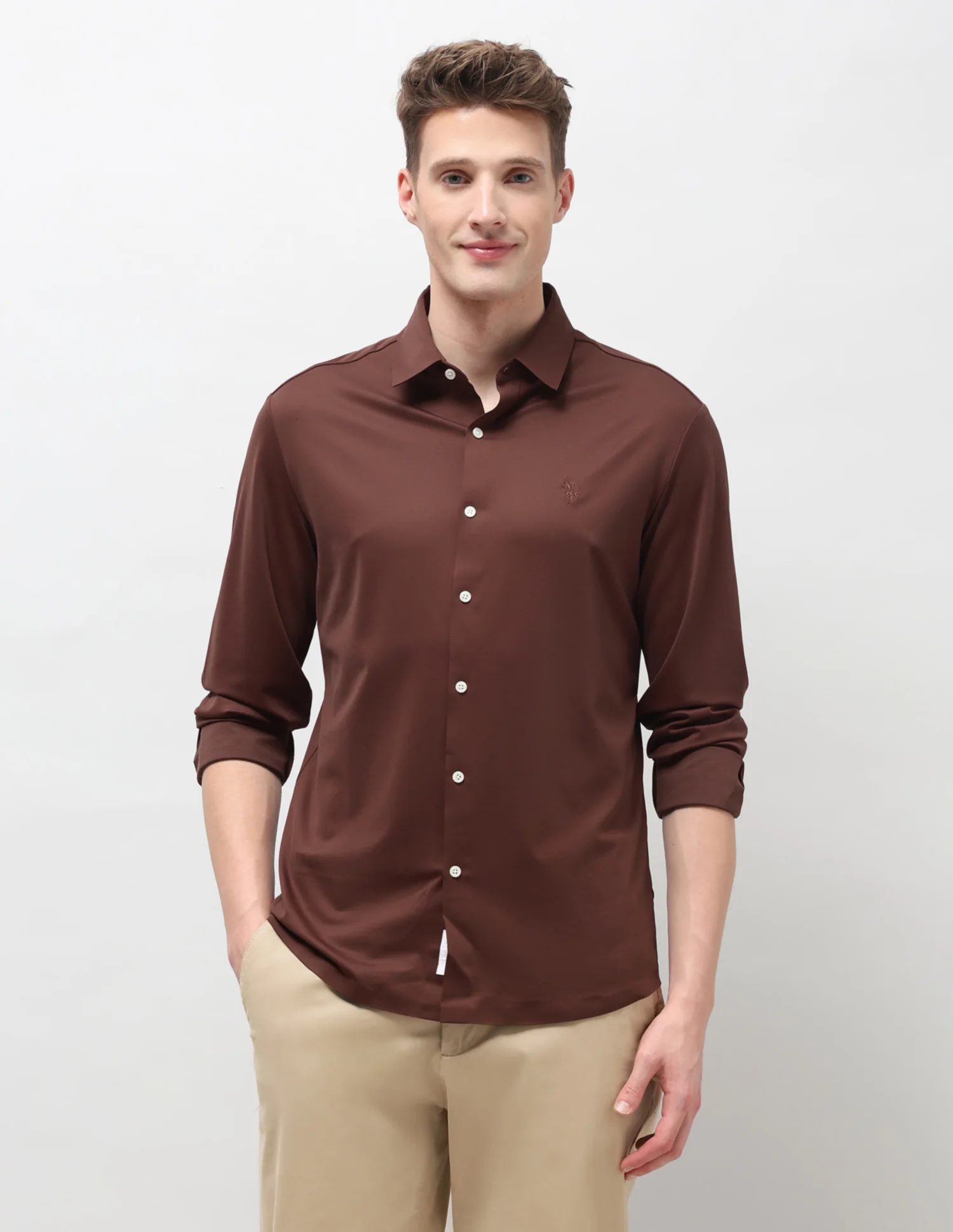 Solid Knitted Shirt - Image 6