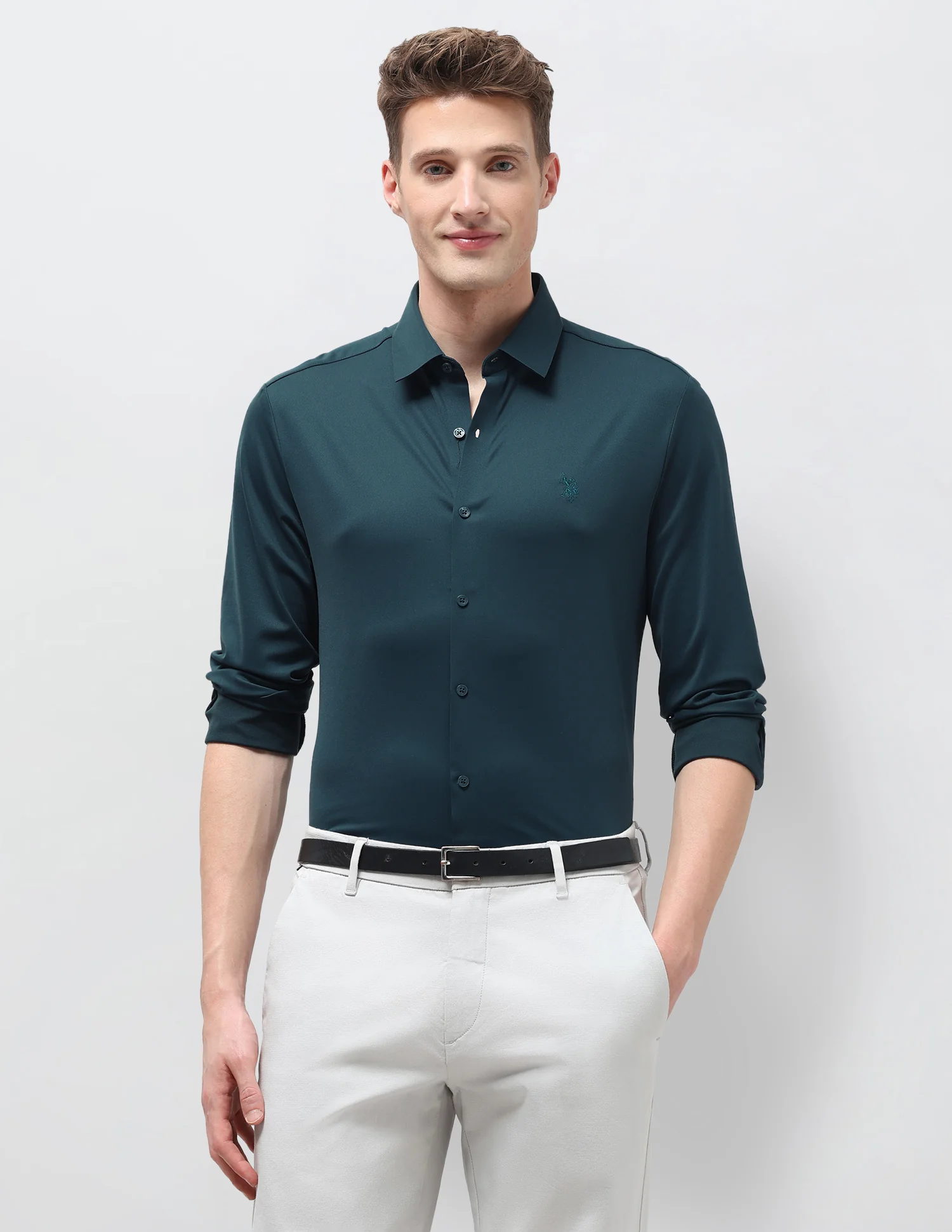 Solid Knitted Shirt