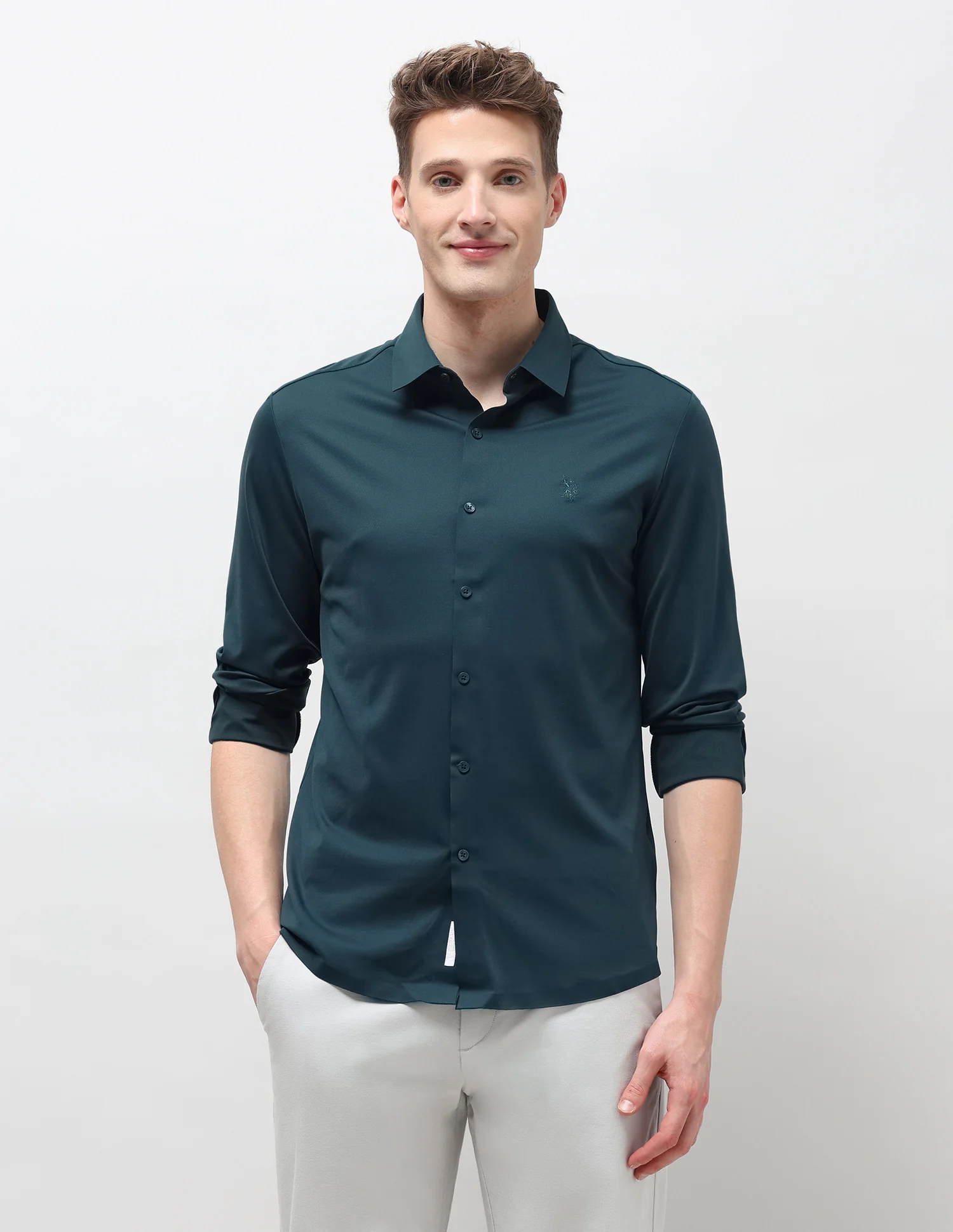 Solid Knitted Shirt - Image 6
