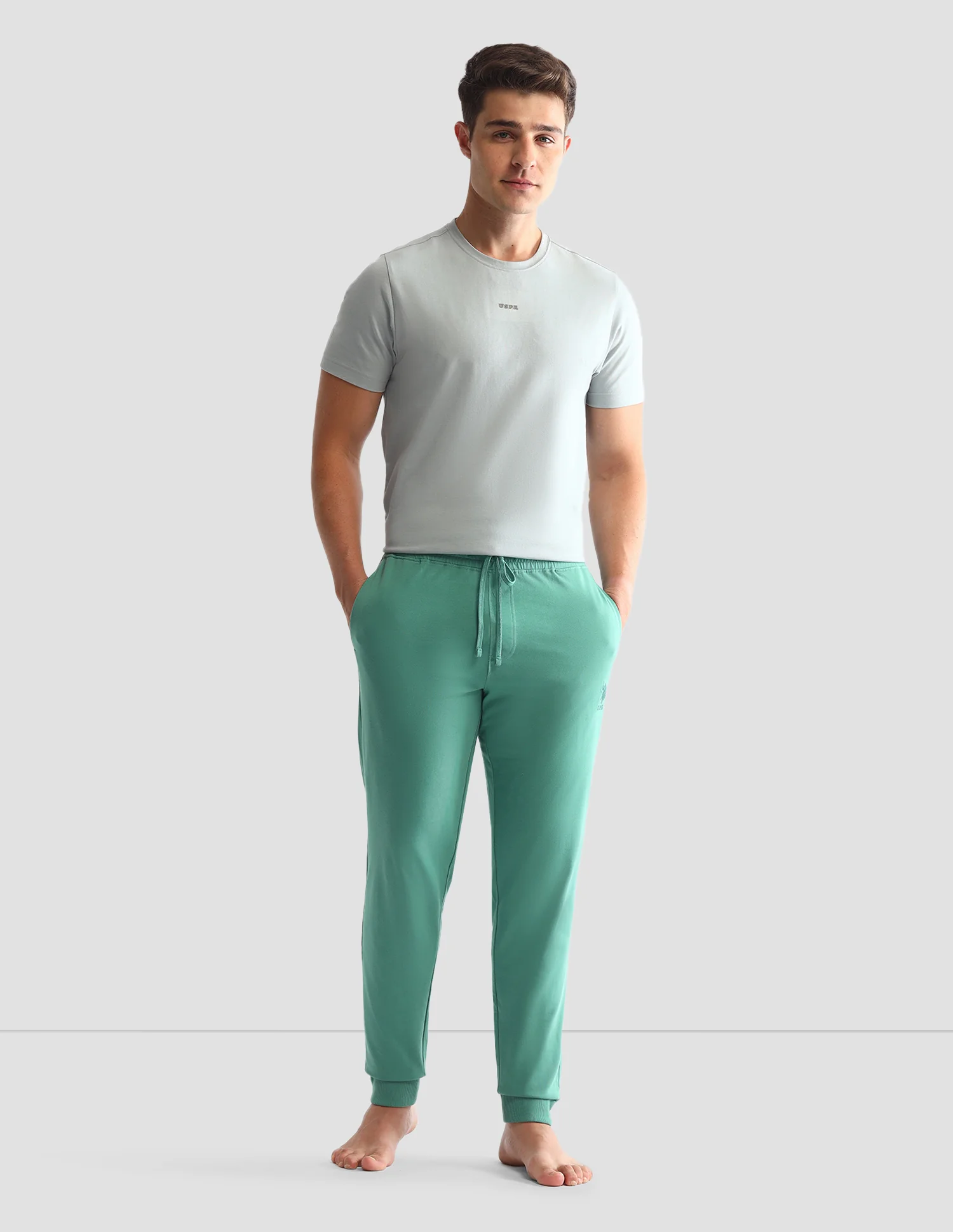 Solid Mid-Rise Solid OJ007 Joggers - Image 3