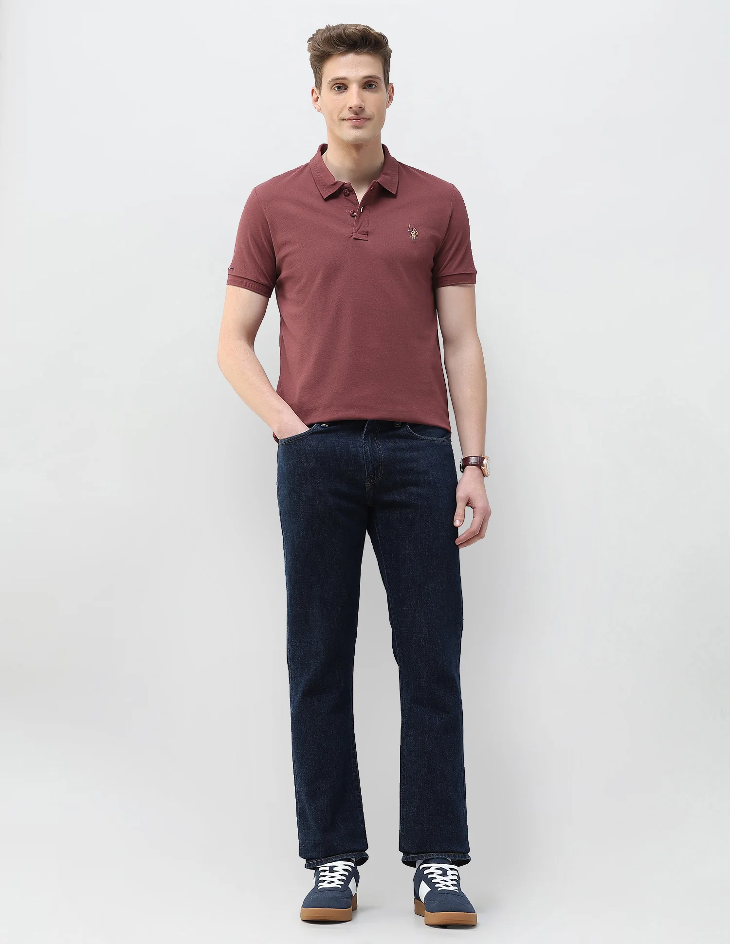 Solid Motel On The Coast Muscle Fit Polo Shirt - Image 3